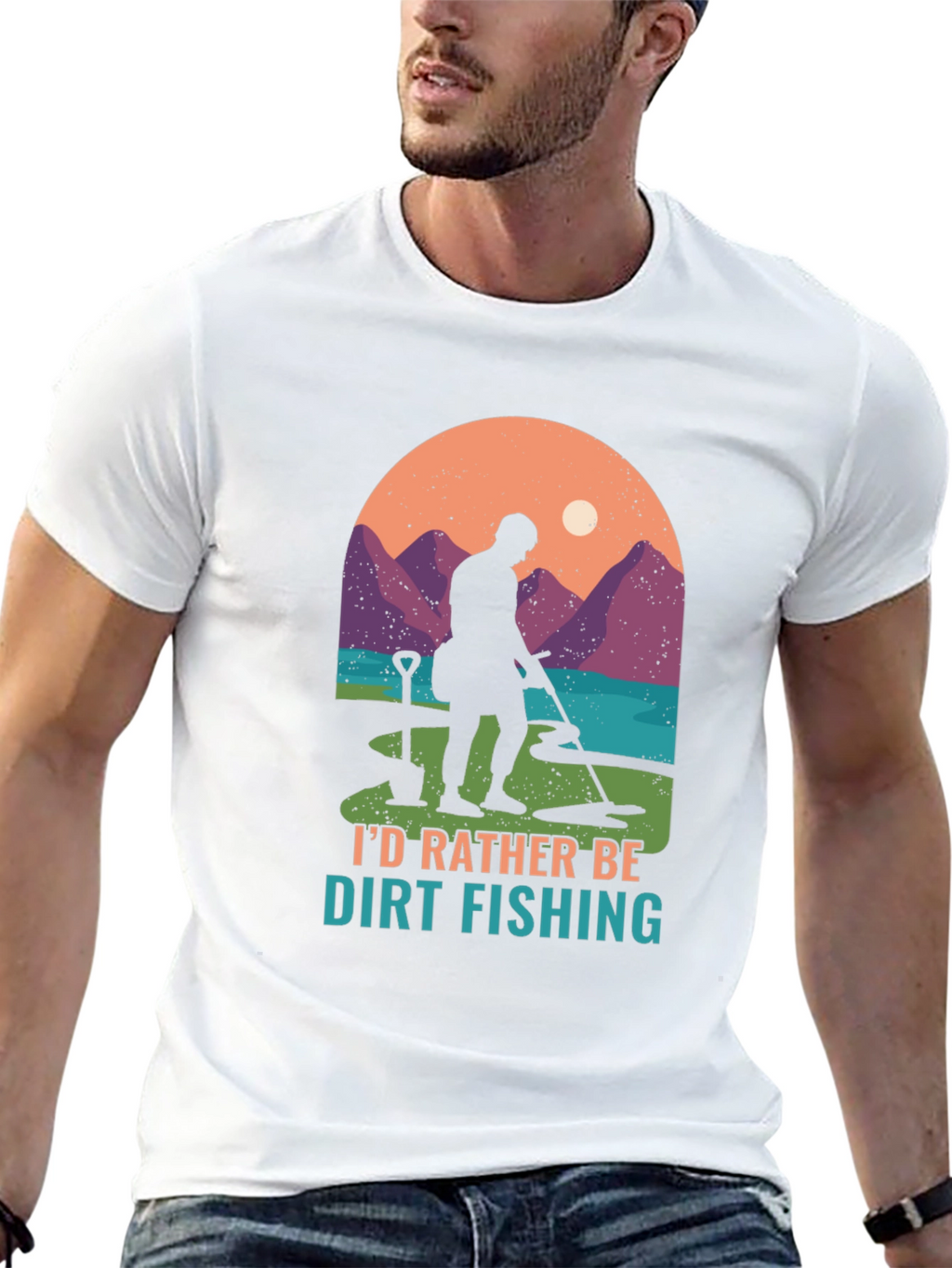 Dirt Fishing T-Shirt: Metal Detecting Adventure