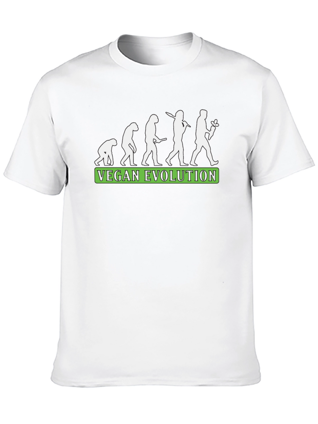 Vegan Evolution T-Shirt - Black Comfortable Fit