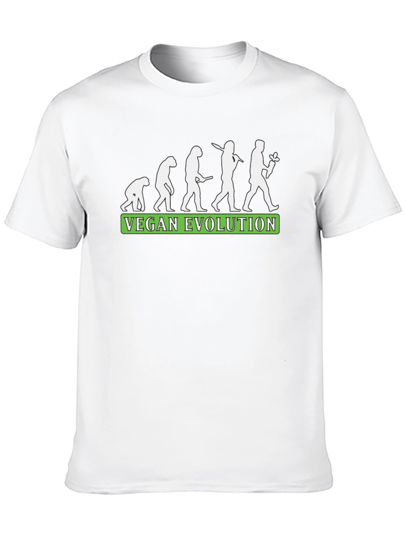 Vegan Evolution T-Shirt - Black Comfortable Fit