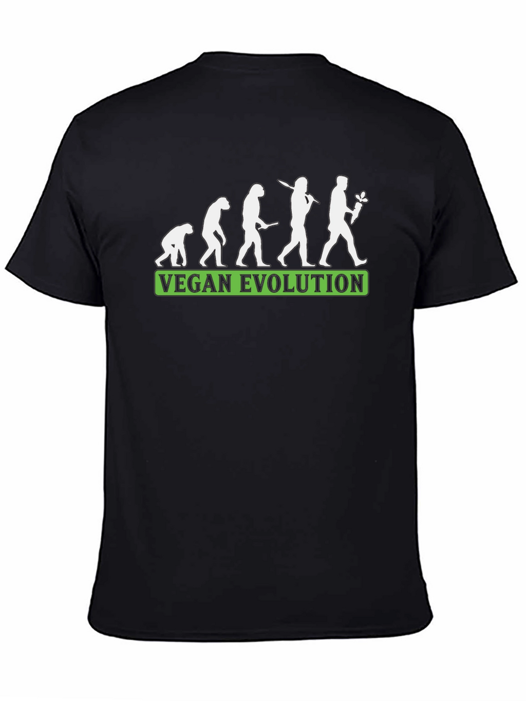 Vegan Evolution T-Shirt - Black Comfortable Fit