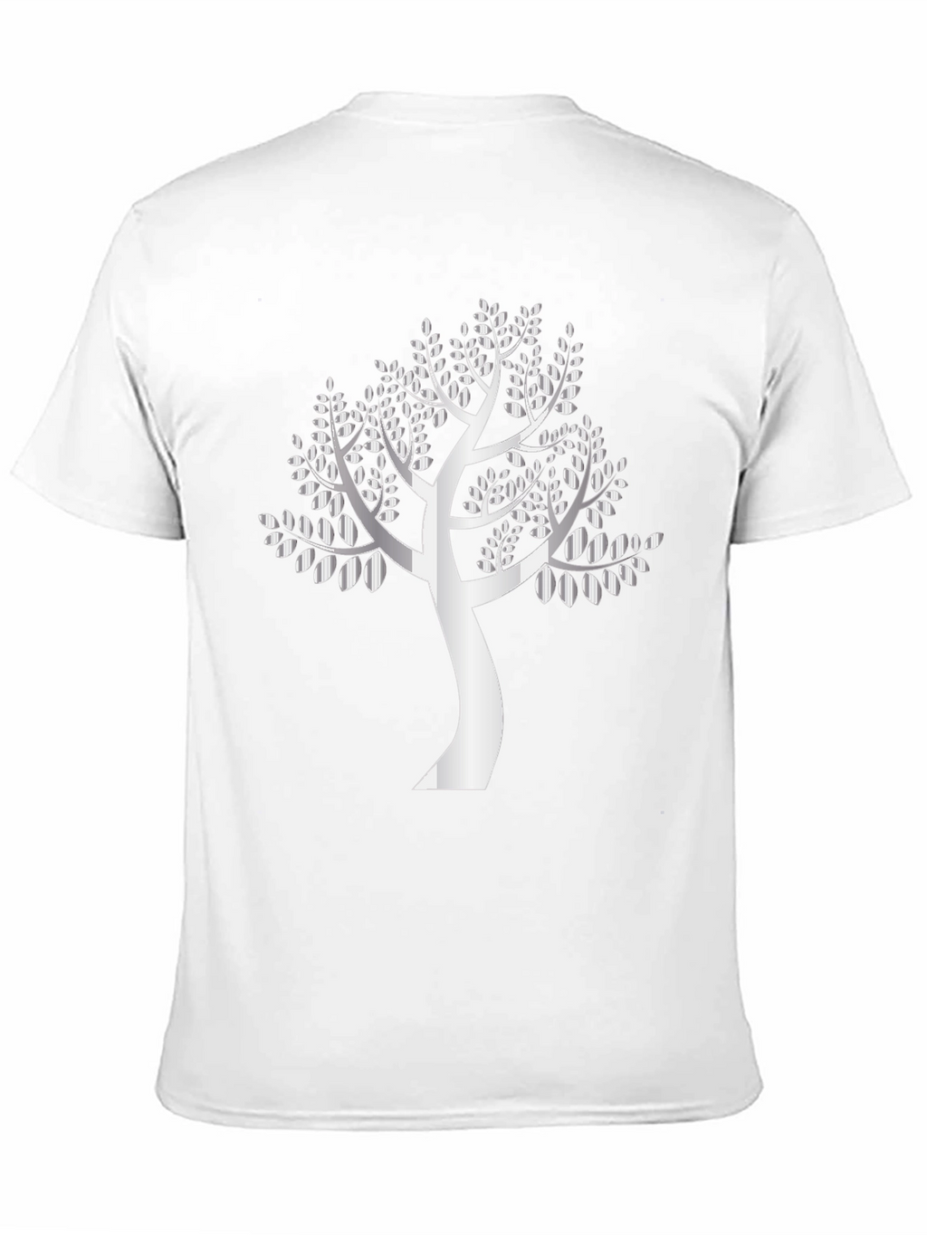 Silver Tree Graphic Black T-Shirt