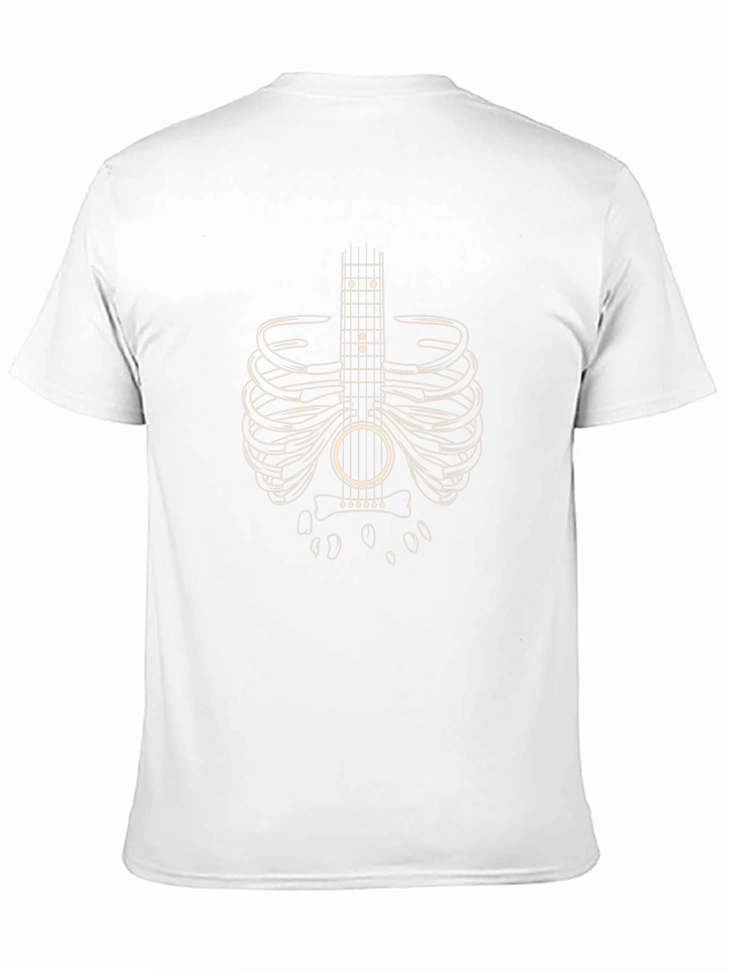 Guitar Rib Cage Graphic T-Shirt - Music Lover Tee