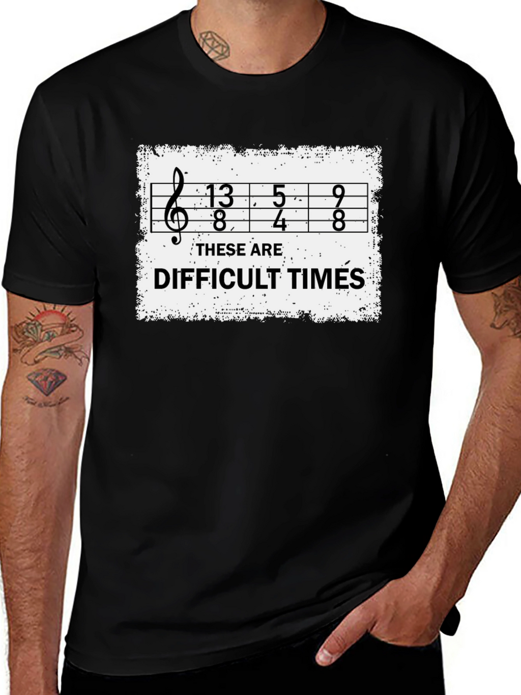 Difficult Times Music Humor T-Shirt