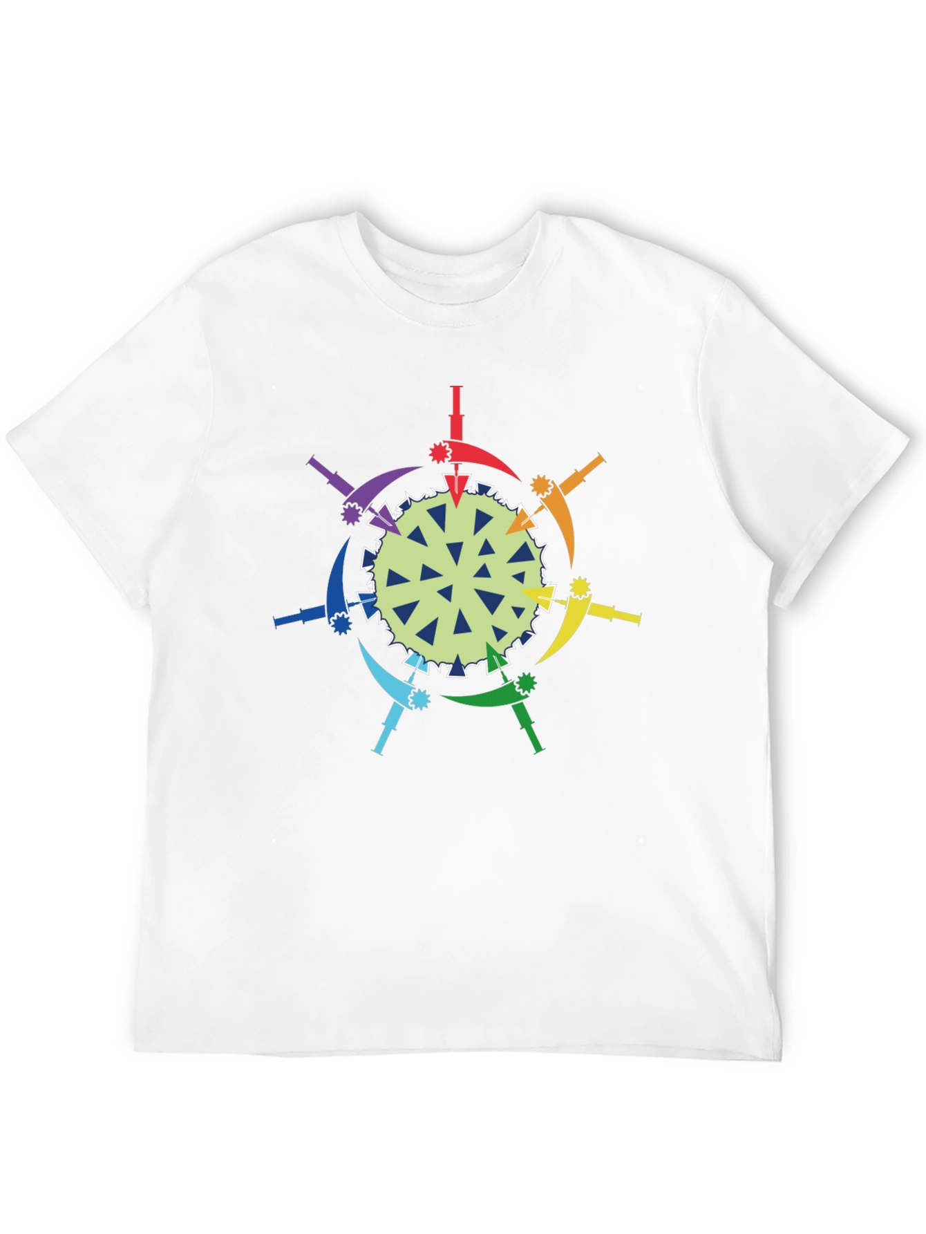 Rainbow Anti-Virus Black T-Shirt