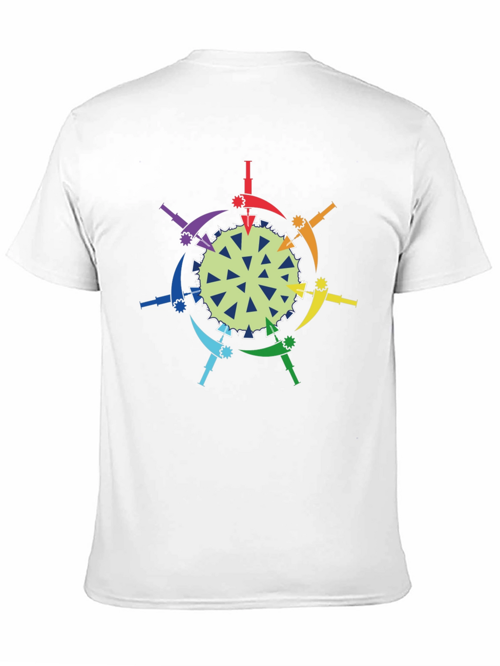 Rainbow Anti-Virus Black T-Shirt