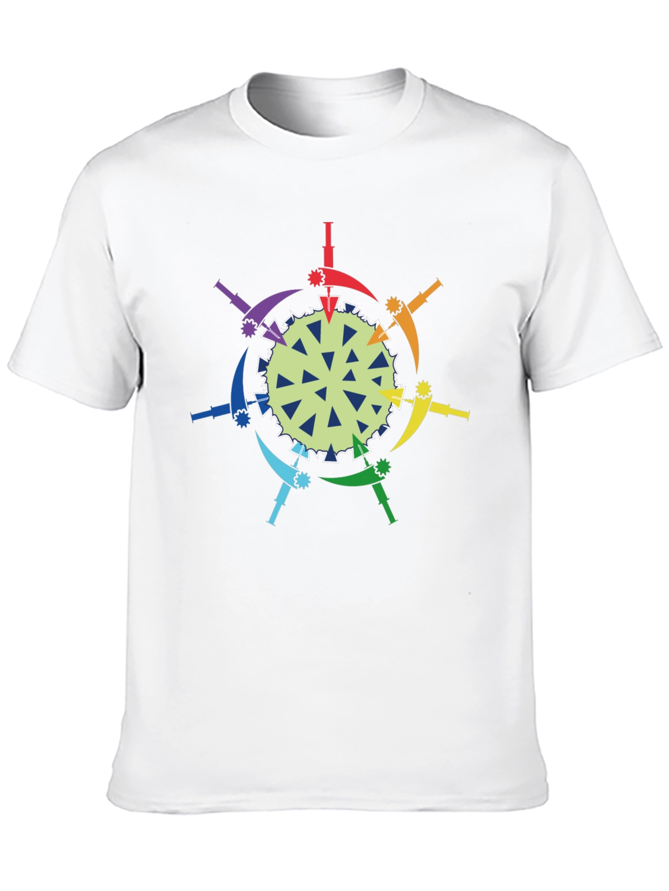 Rainbow Anti-Virus Black T-Shirt
