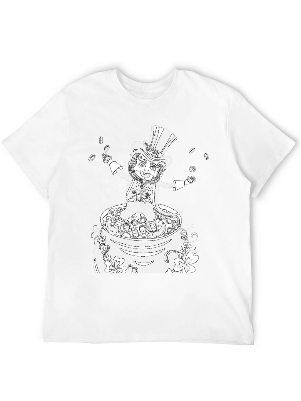 St. Patricks Day Graphic T-Shirt - Lucky Leprechaun