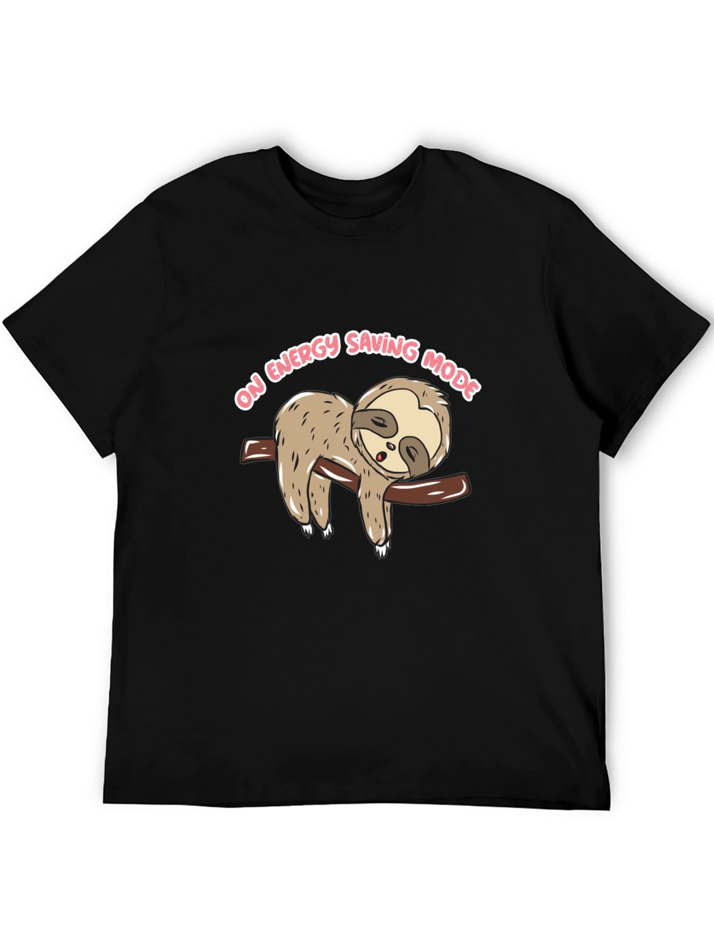 Sloth On Energy Saving Mode Graphic T-Shirt