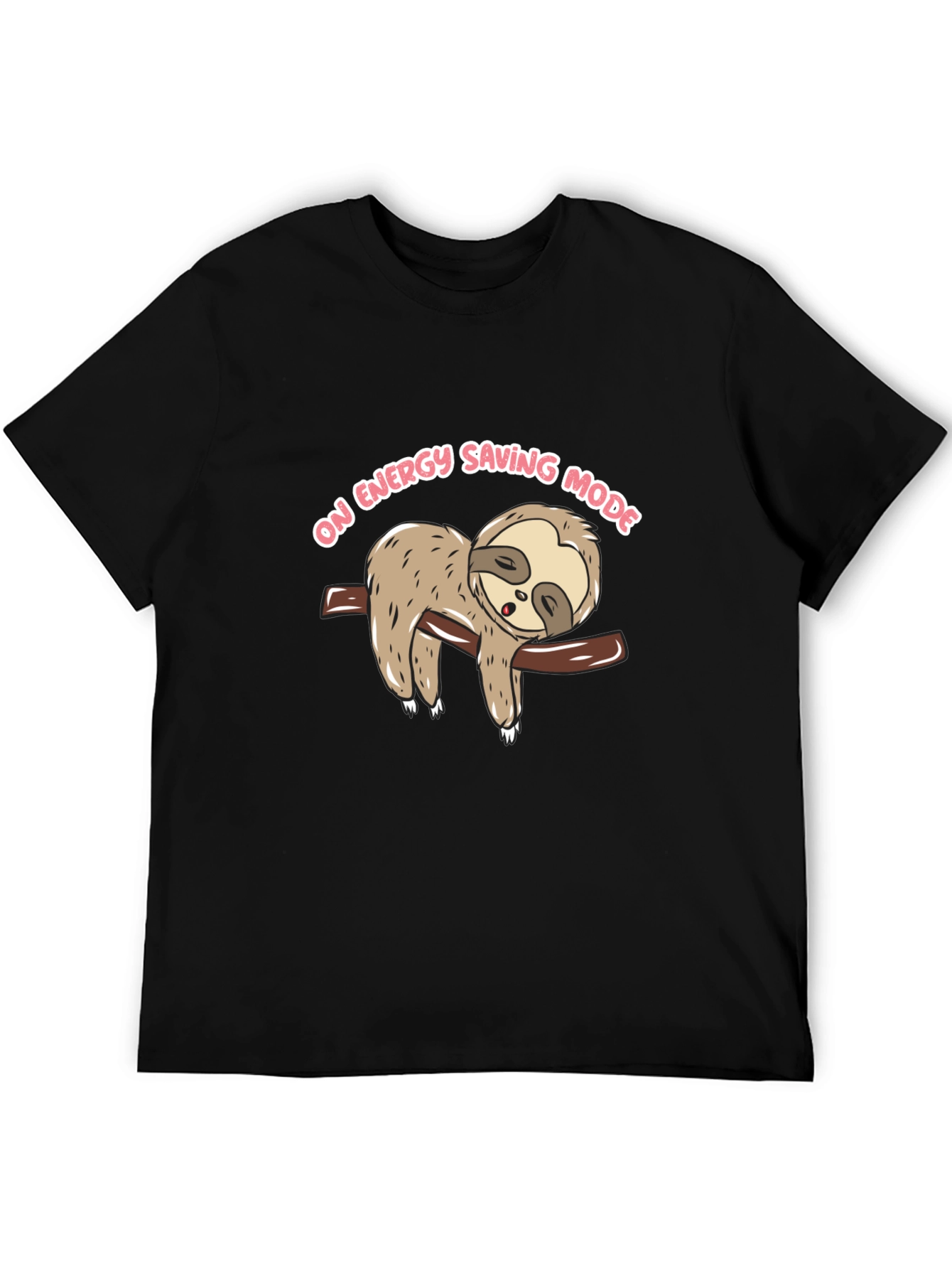 Sloth On Energy Saving Mode Graphic T-Shirt