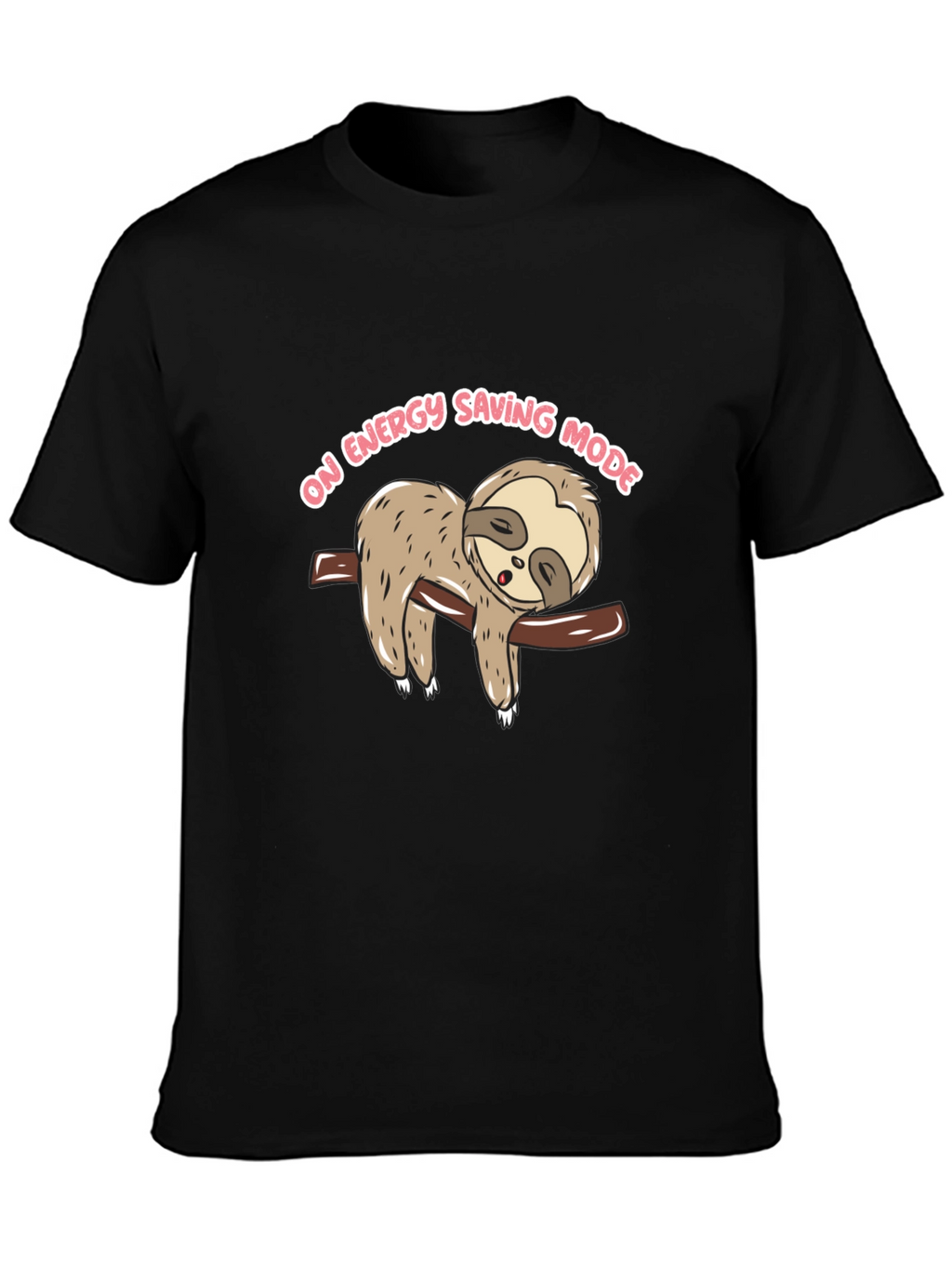 Sloth On Energy Saving Mode Graphic T-Shirt