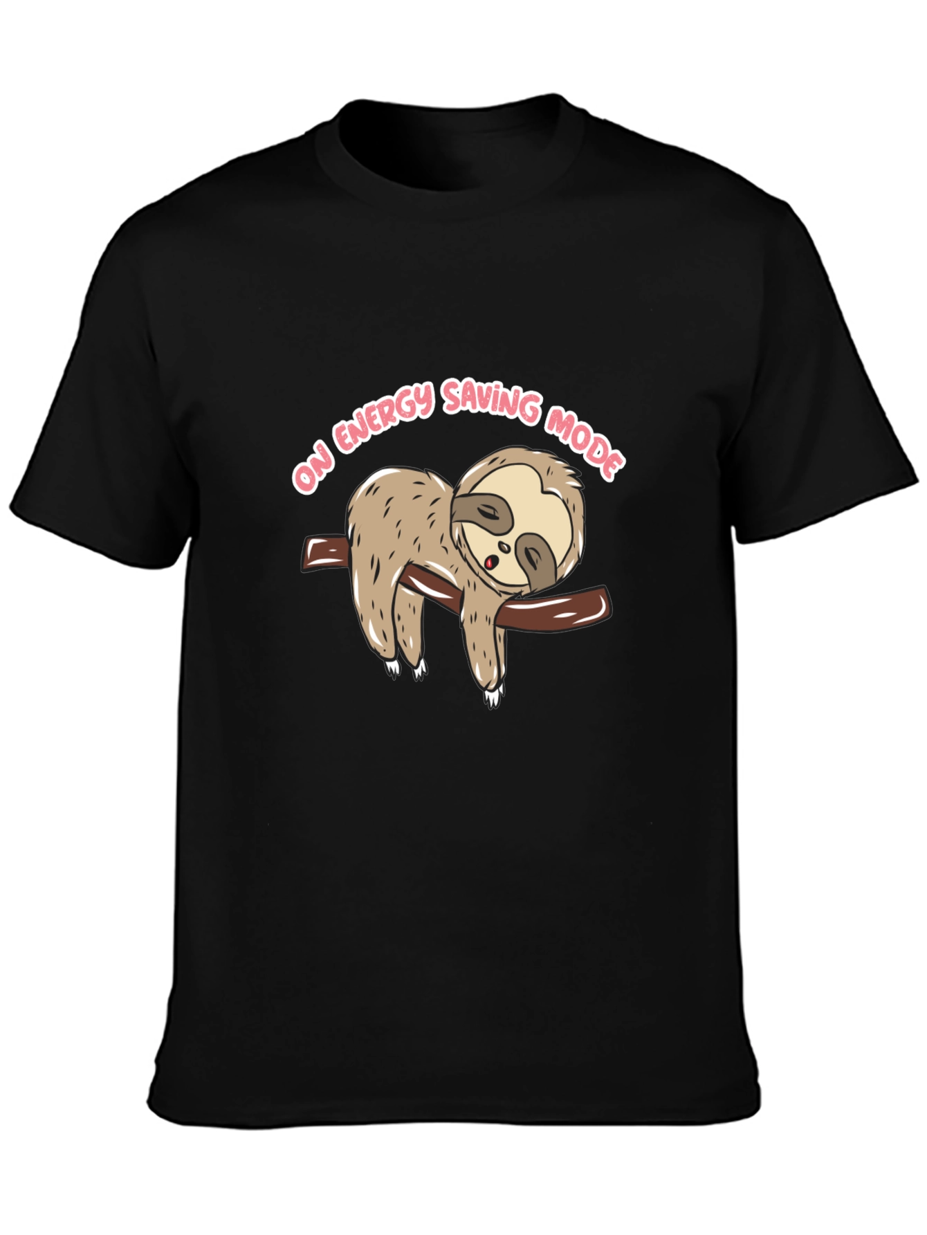 Sloth On Energy Saving Mode Graphic T-Shirt