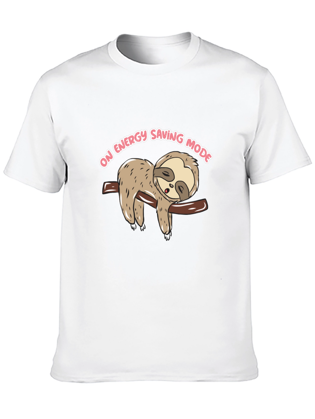 Sloth On Energy Saving Mode Graphic T-Shirt