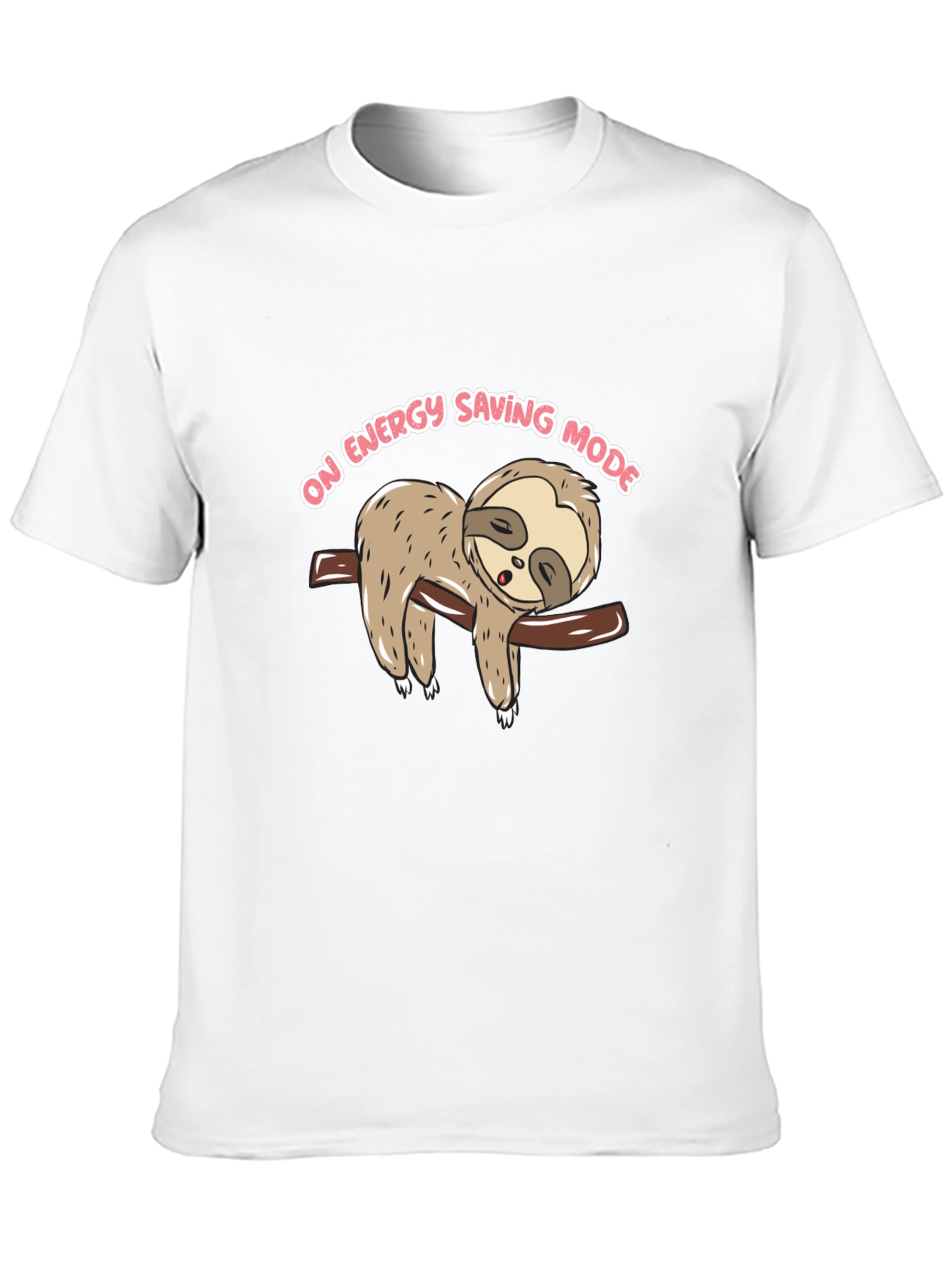 Sloth On Energy Saving Mode Graphic T-Shirt