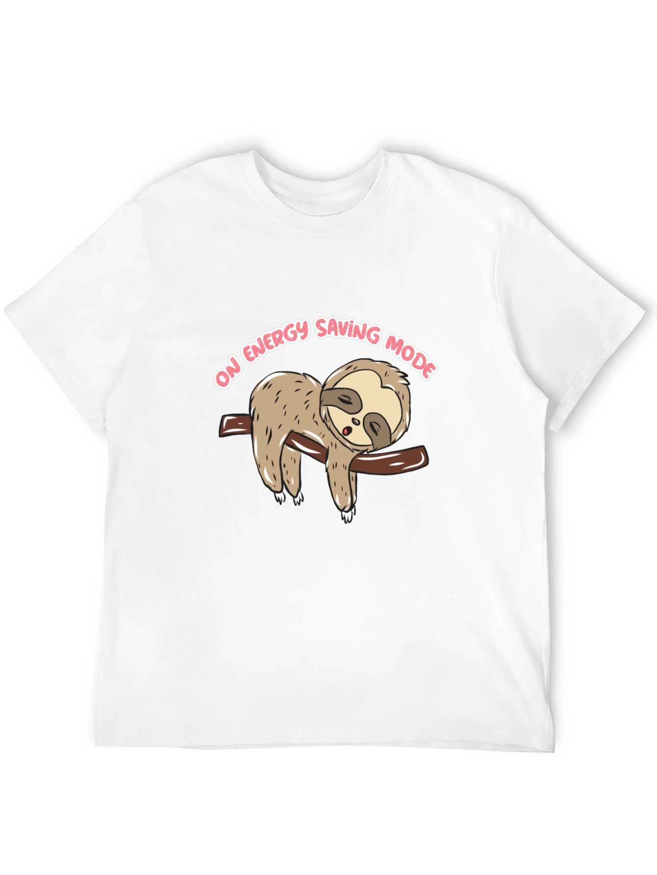 Sloth On Energy Saving Mode Graphic T-Shirt