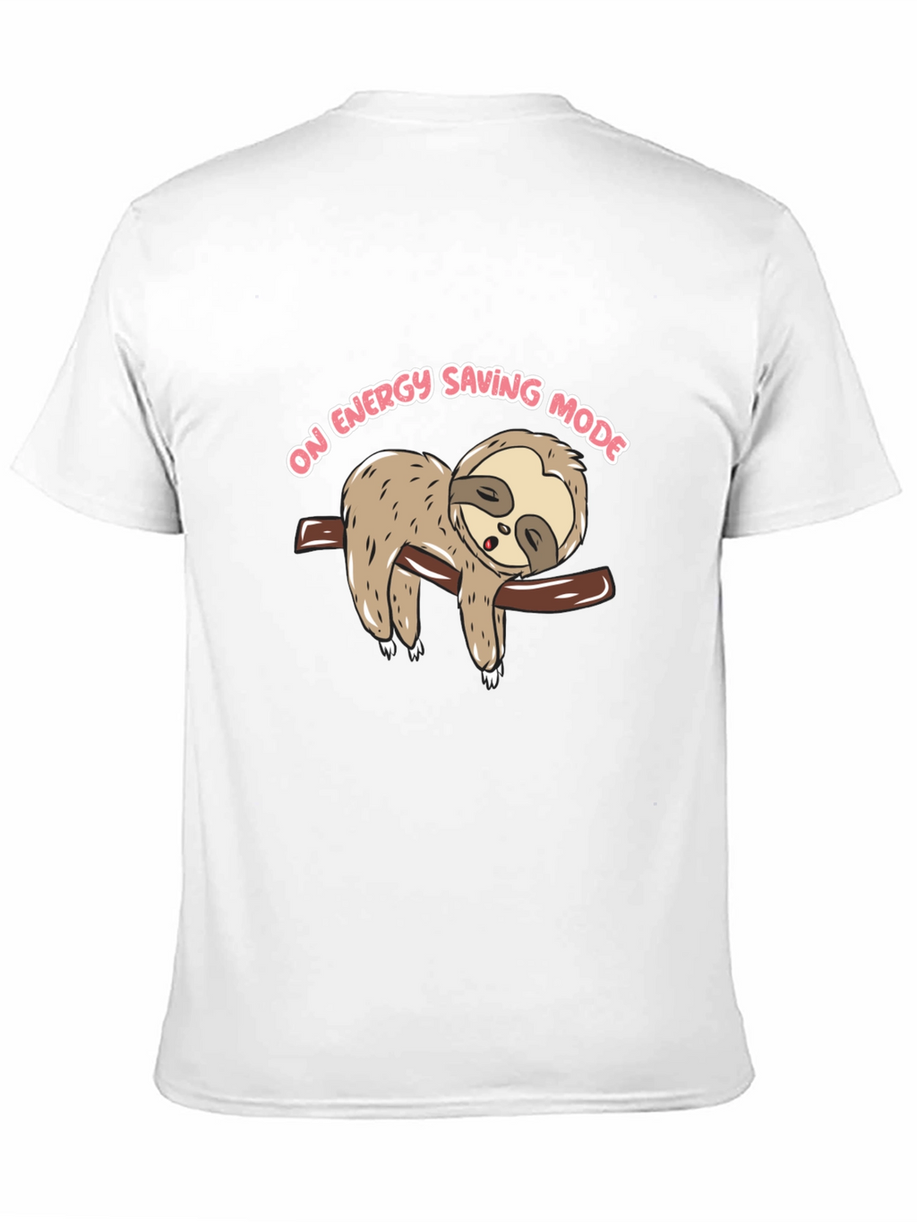 Sloth On Energy Saving Mode Graphic T-Shirt