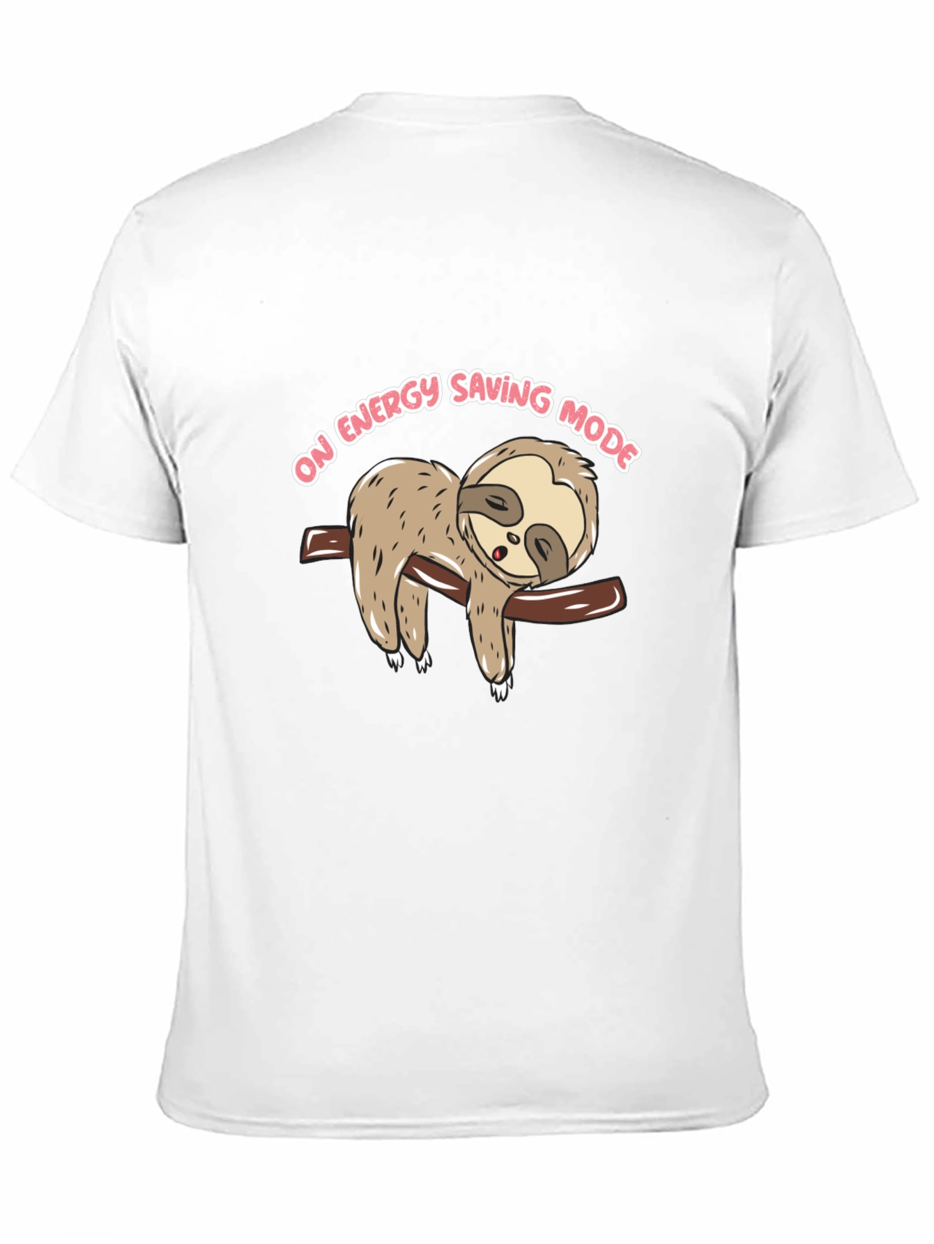 Sloth On Energy Saving Mode Graphic T-Shirt