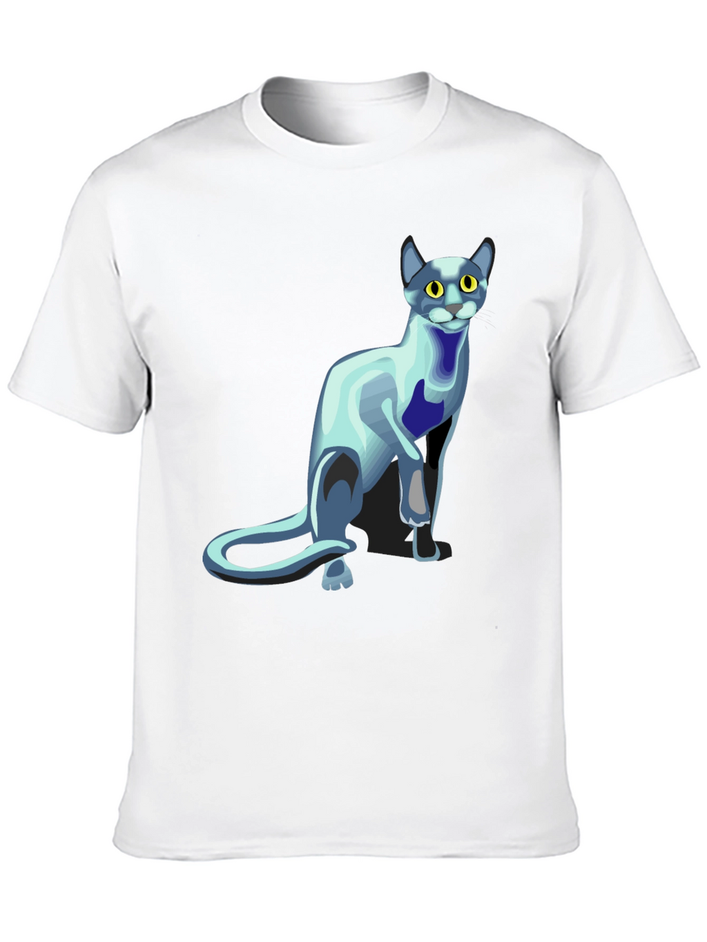 Cool Cat Graphic T-Shirt - Black
