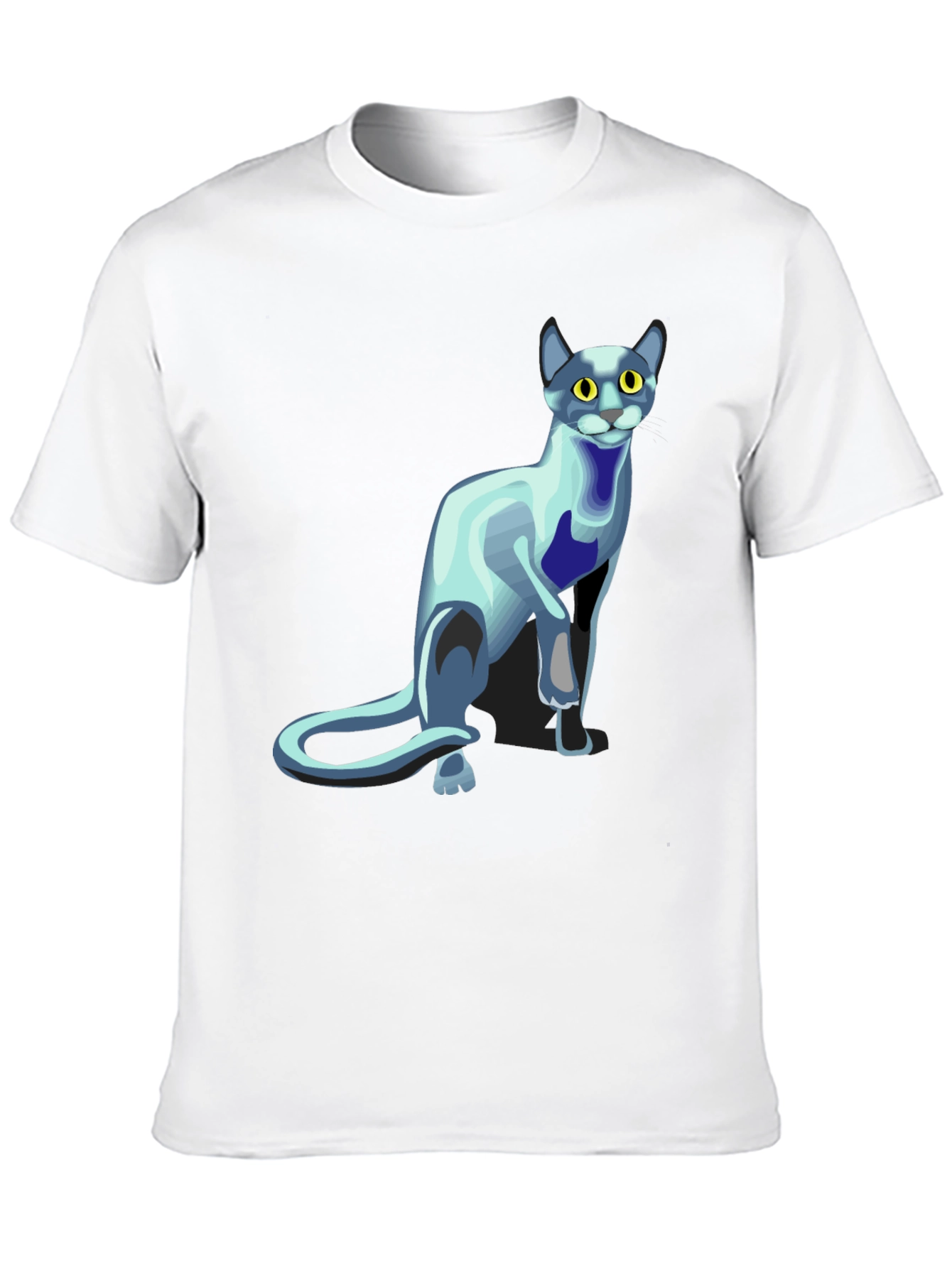 Cool Cat Graphic T-Shirt - Black