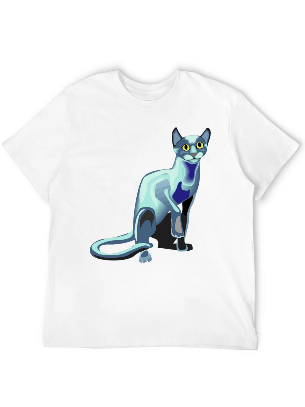 Cool Cat Graphic T-Shirt - Black