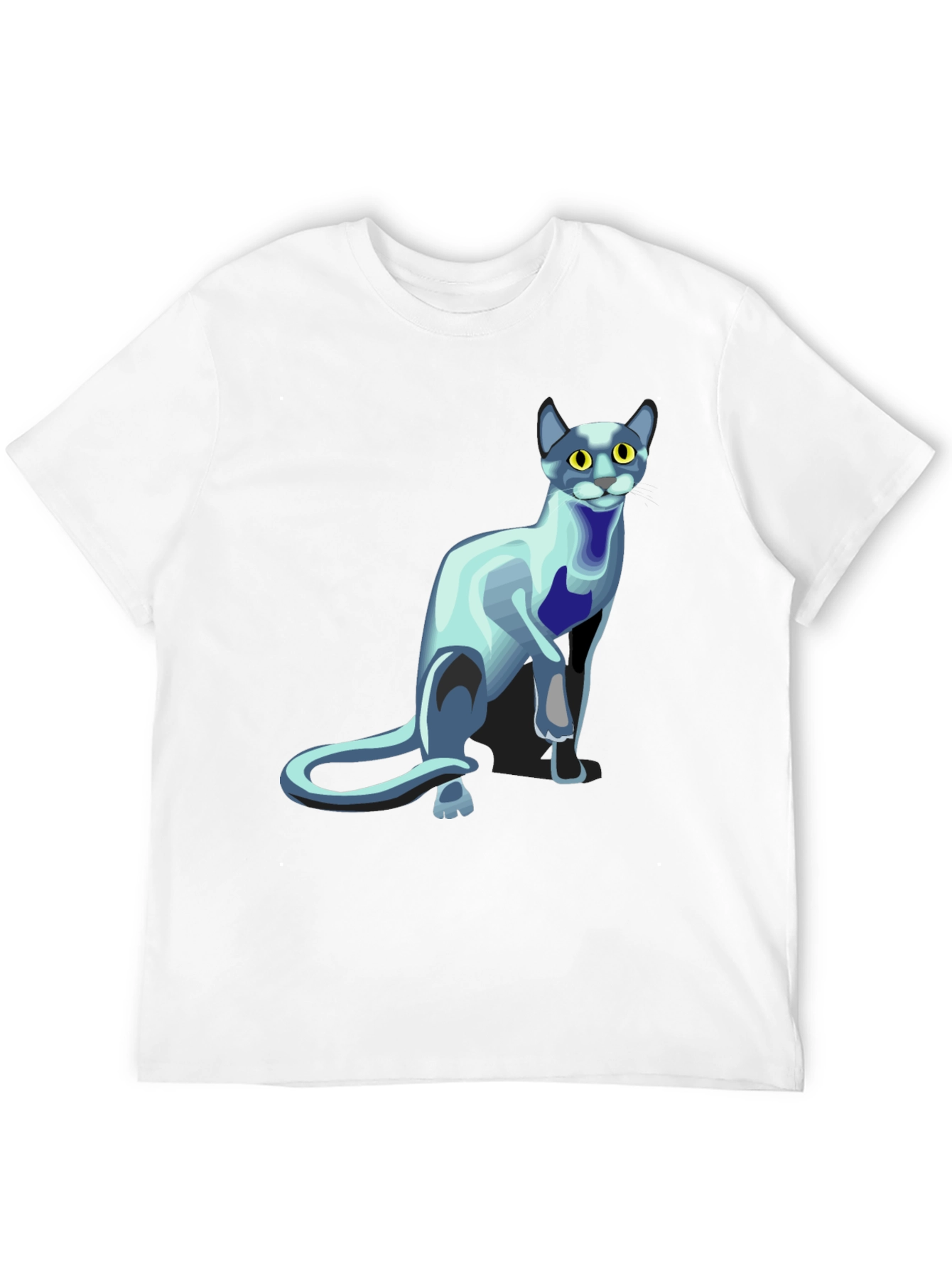 Cool Cat Graphic T-Shirt - Black