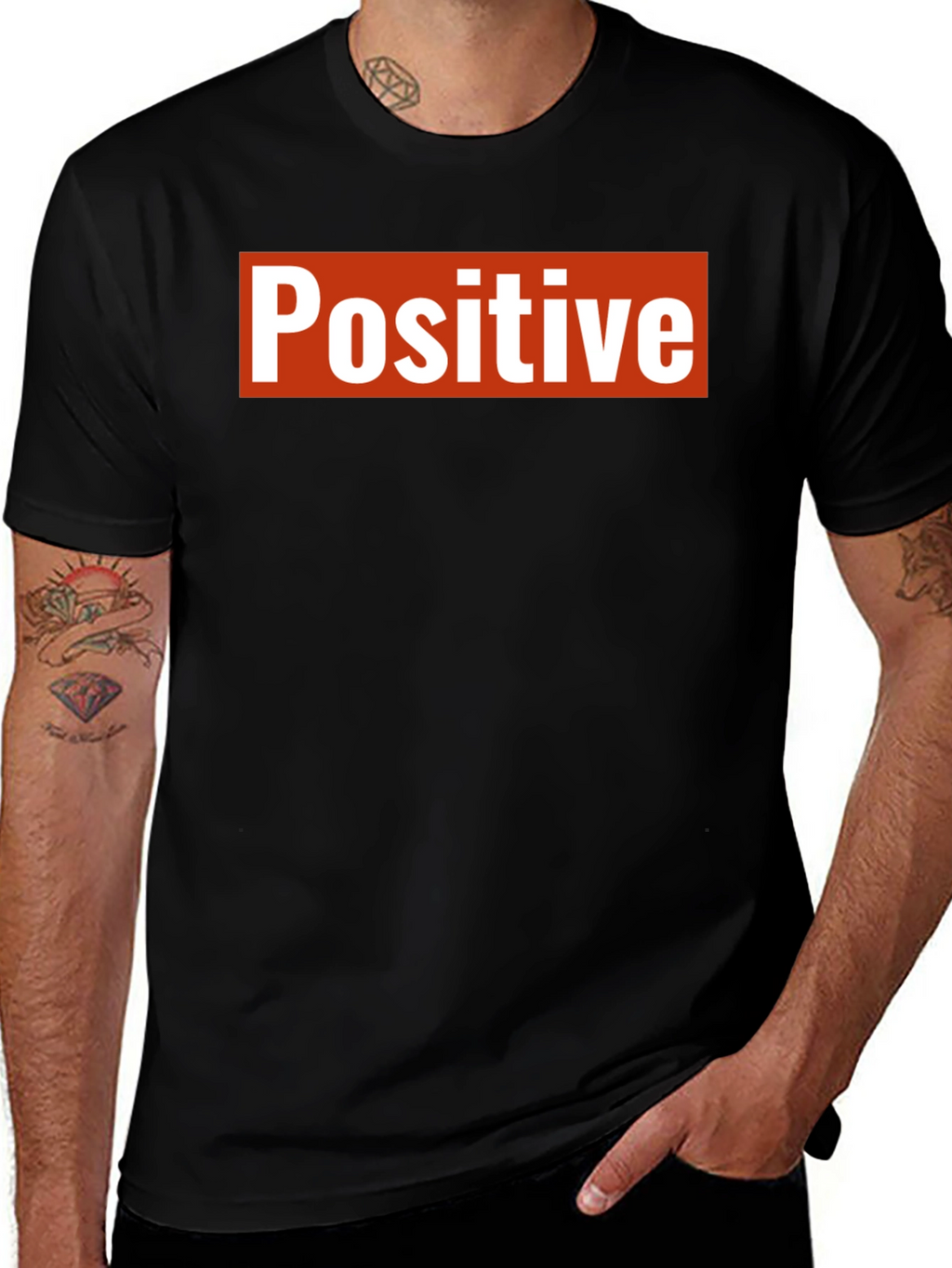 Positive Graphic Tee - Black
