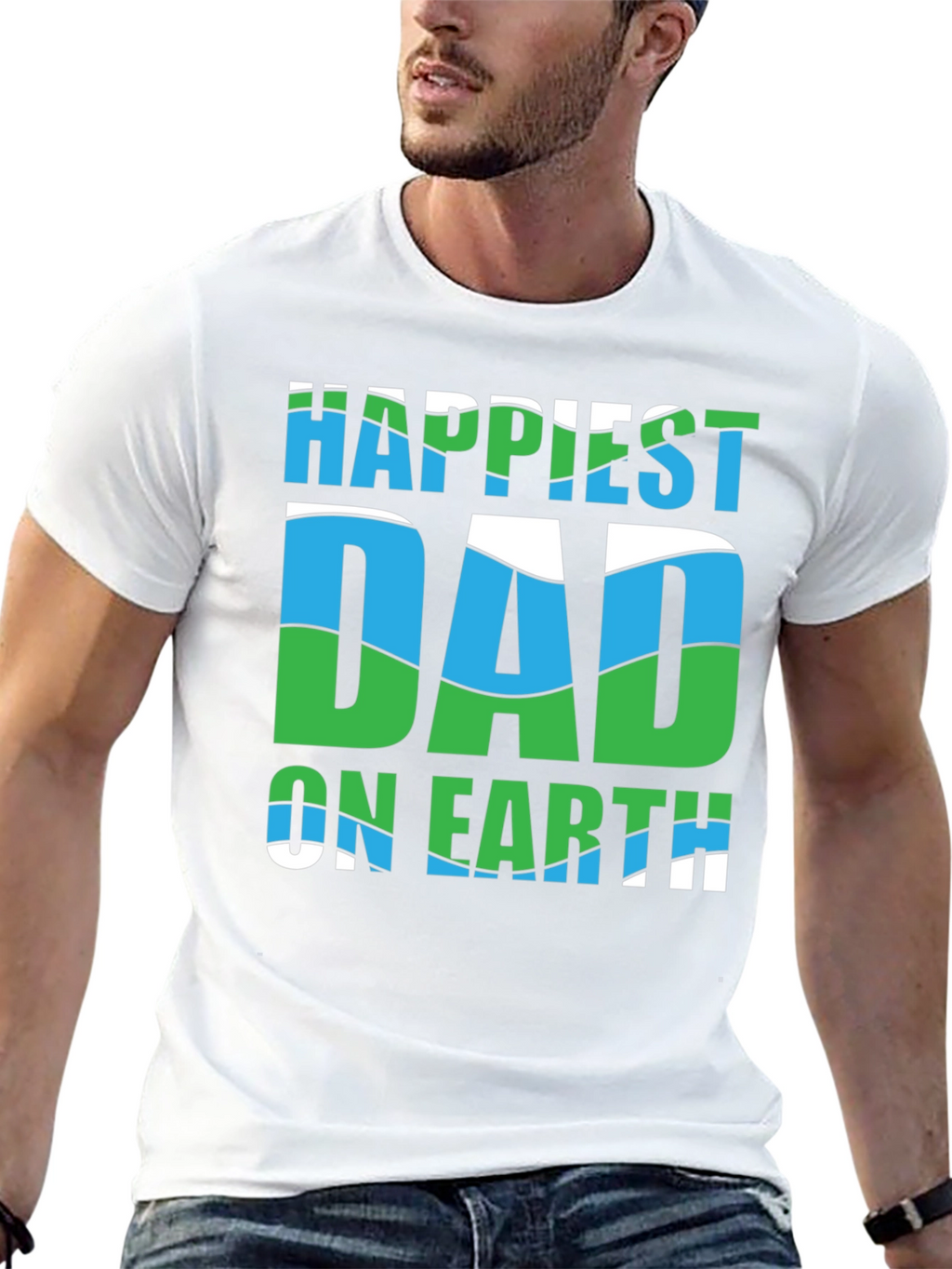 Happiest Dad on Earth Graphic Tee - Fathers Day