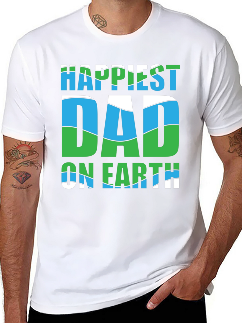 Happiest Dad on Earth Graphic Tee - Fathers Day