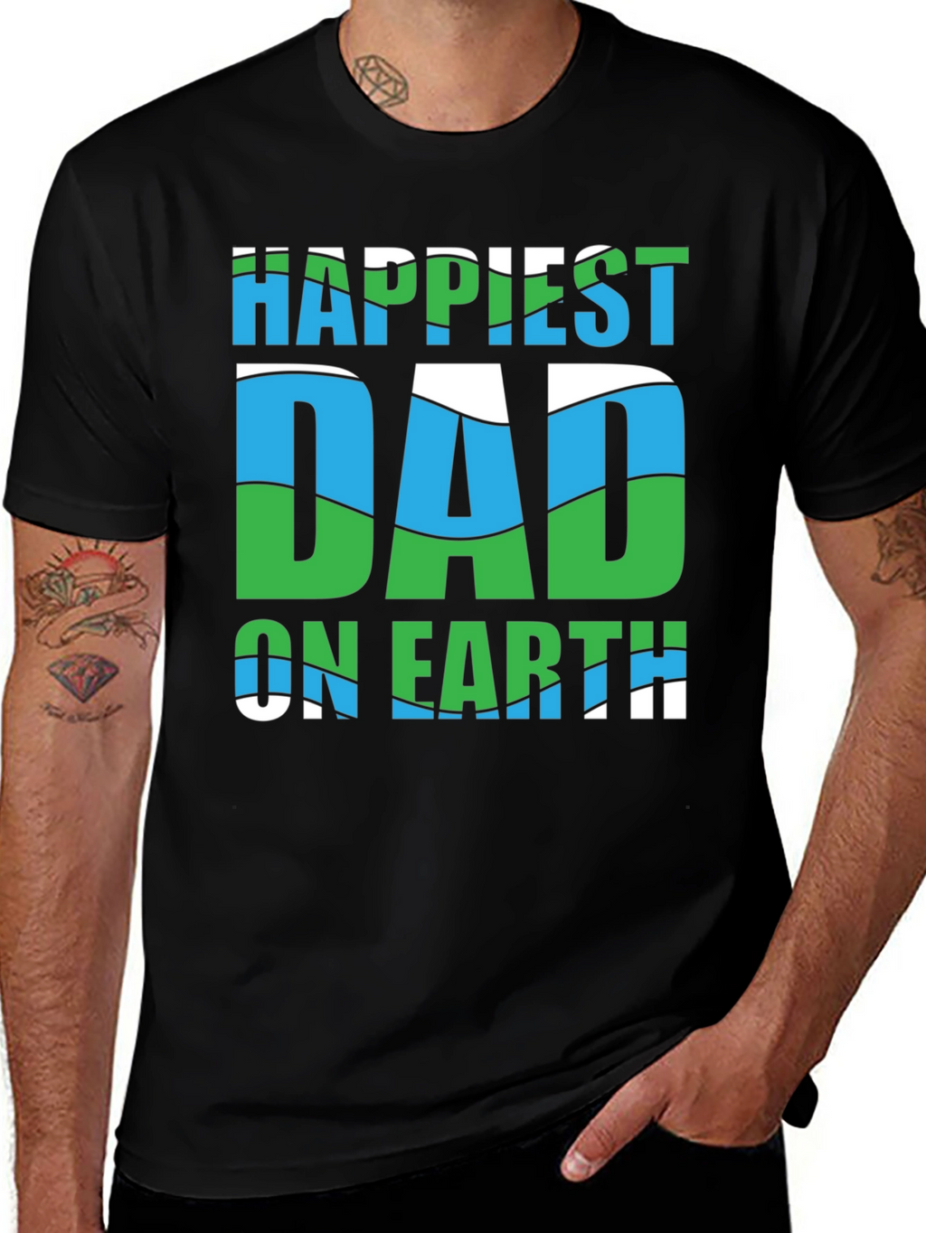 Happiest Dad on Earth Graphic Tee - Fathers Day