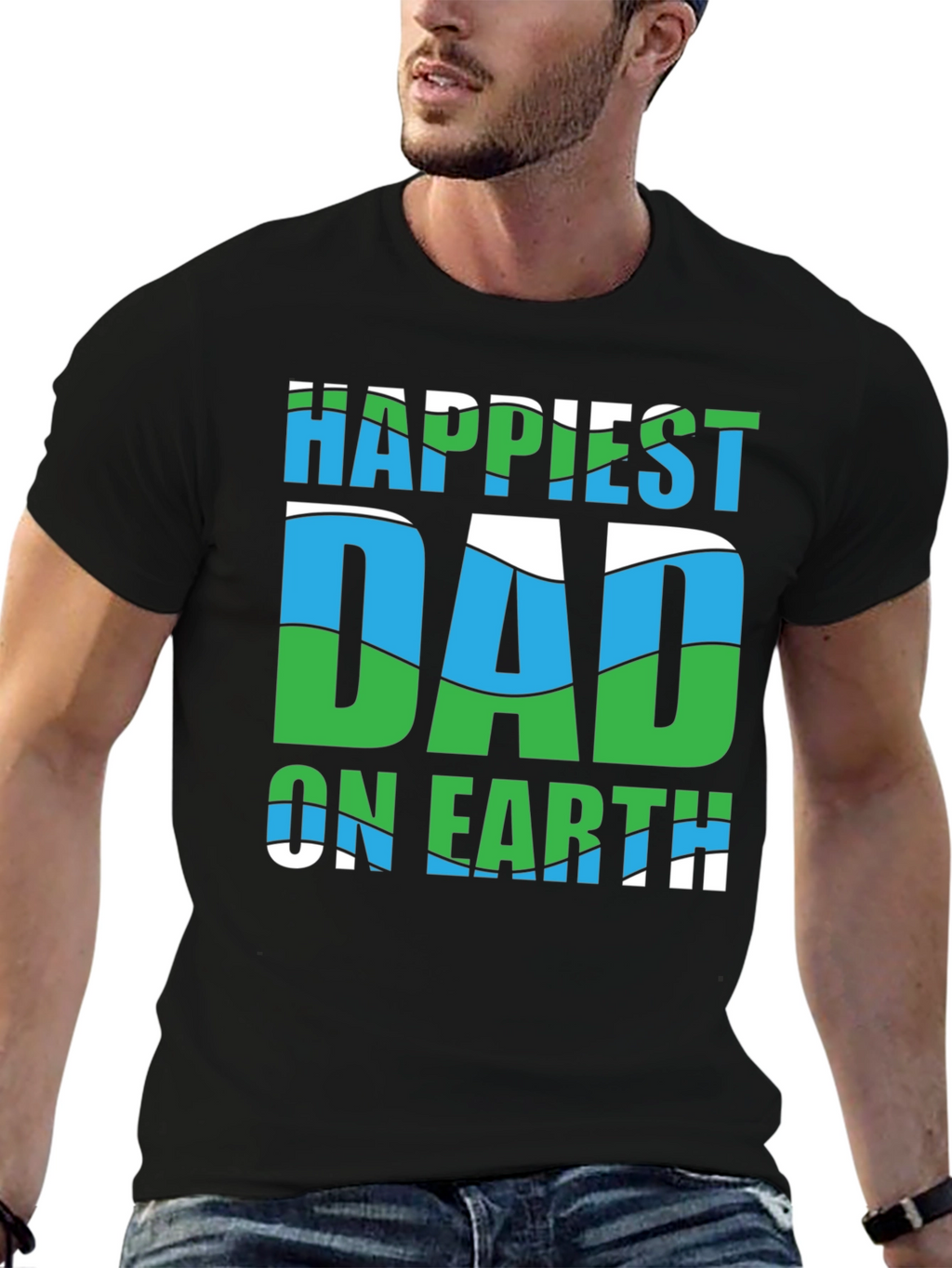 Happiest Dad on Earth Graphic Tee - Fathers Day