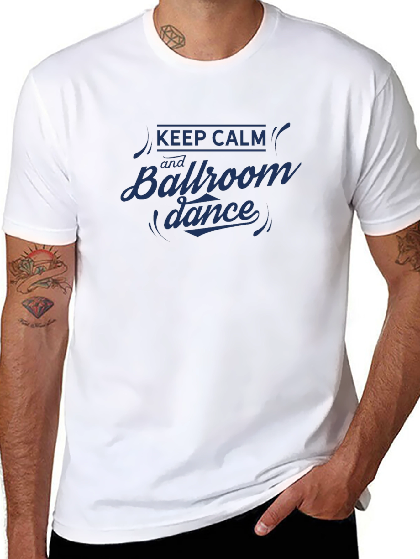 Keep Calm Ballroom Dance Graphic T-Shirt