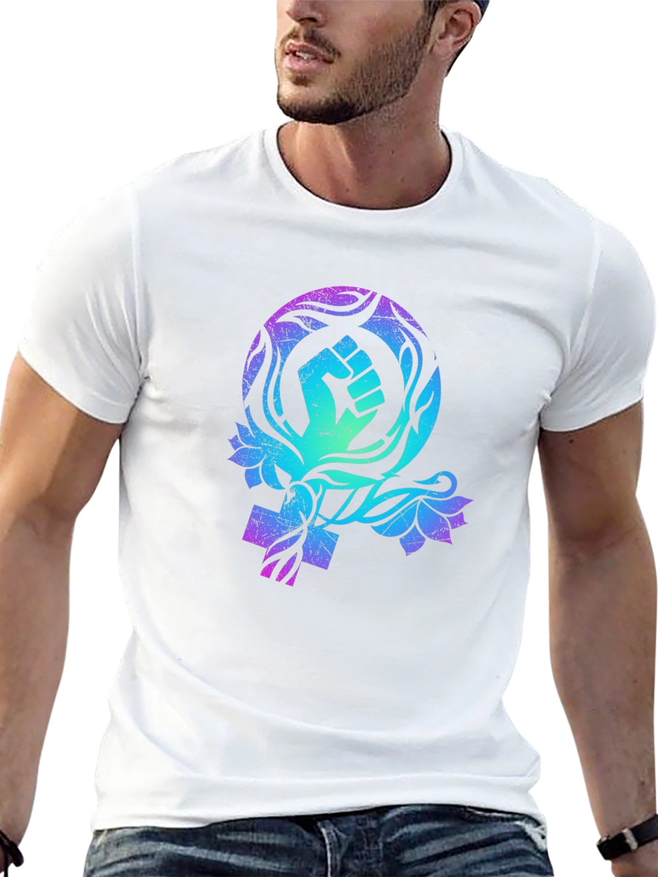 Feminist Fist Symbol Graphic Tee - Empowering Design