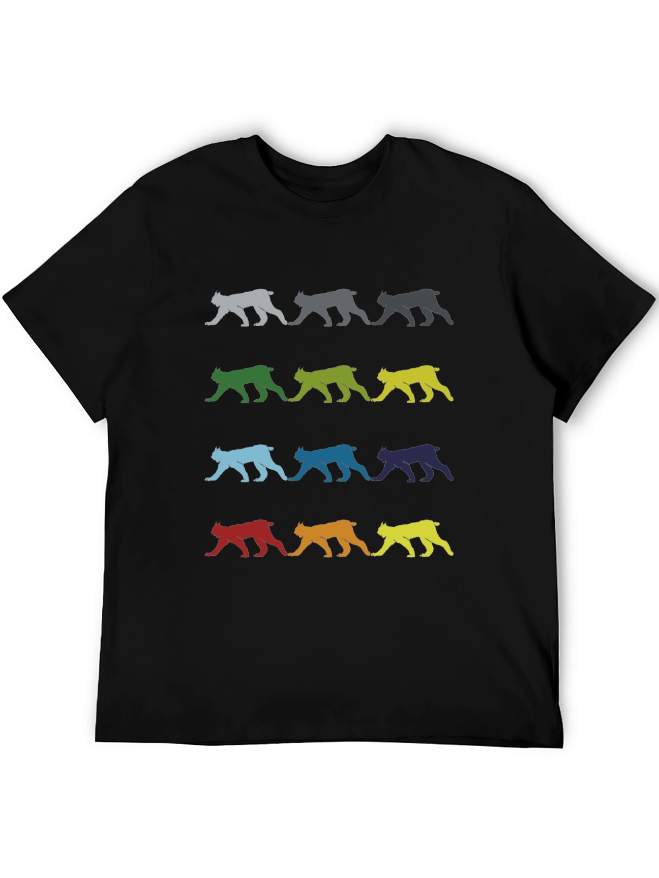 Colorful Lynx Graphic Tee - Stylish & Unique Design