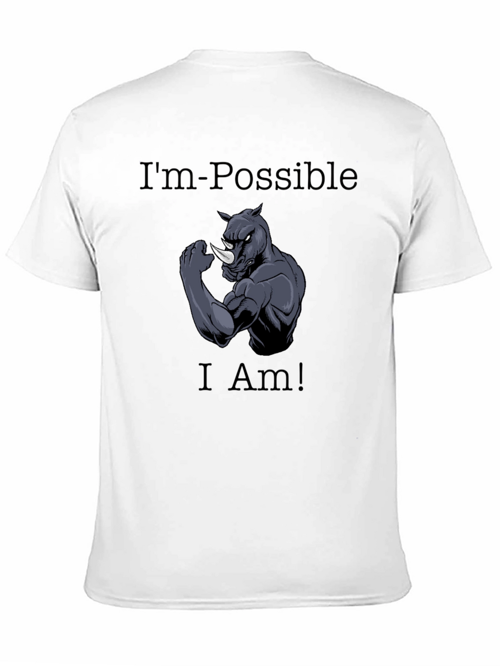 Im Possible Rhino Graphic Tee - Black