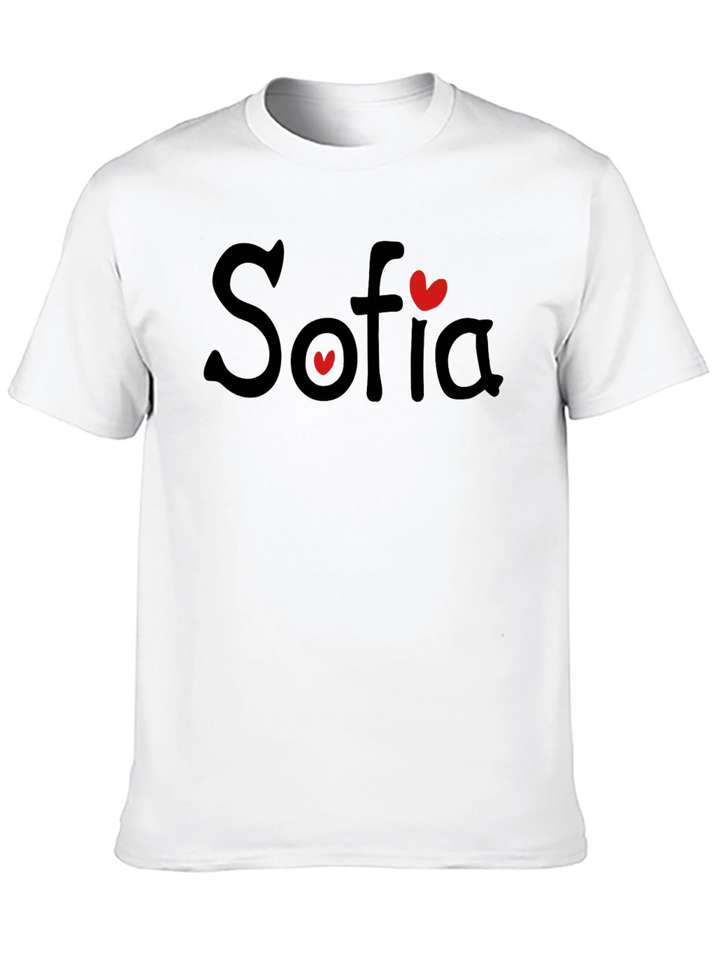 Sofia Heart T-Shirt - Personalized Name Tee