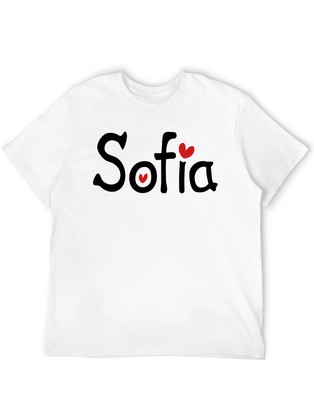 Sofia Heart T-Shirt - Personalized Name Tee