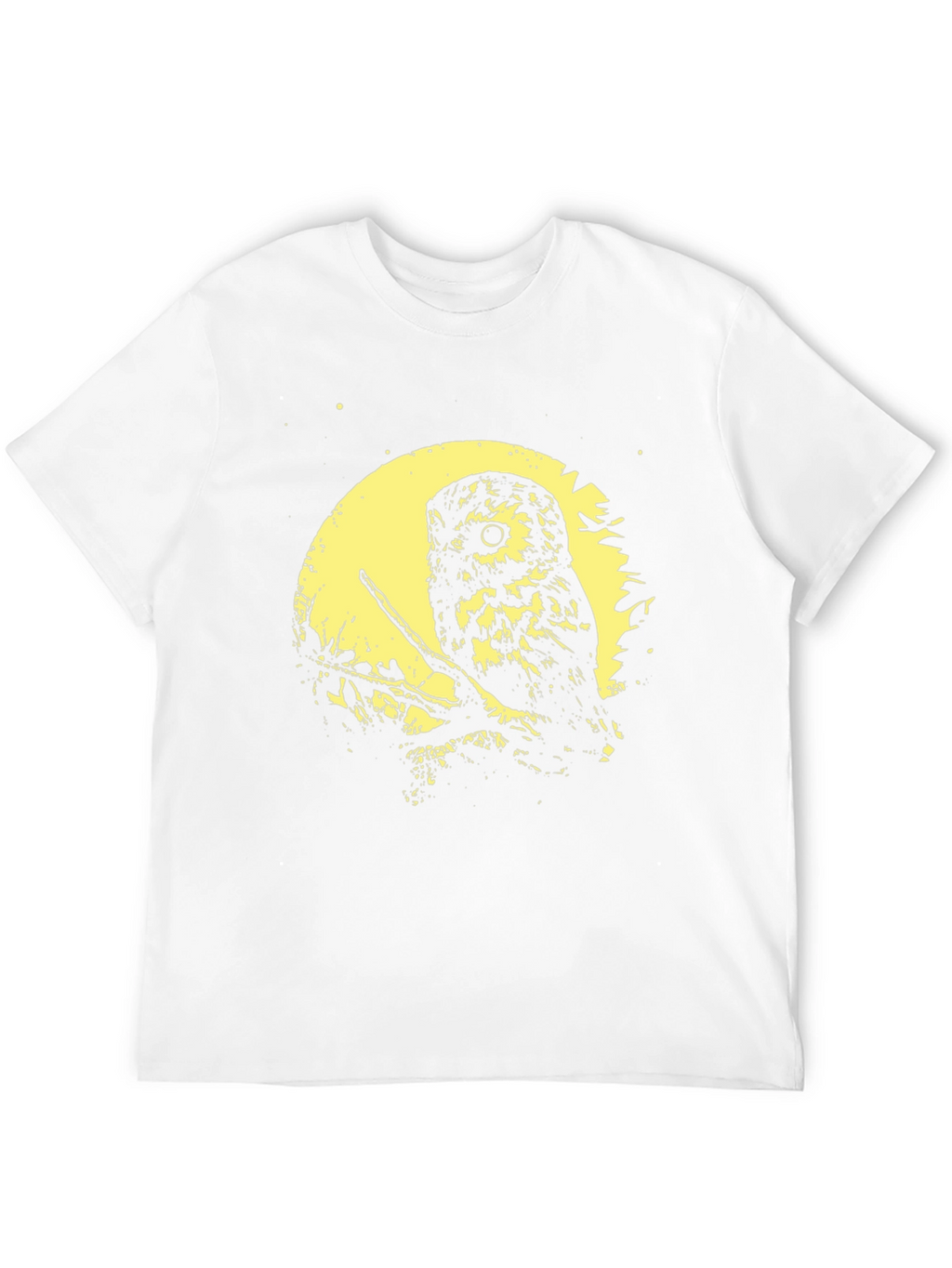 Owl Moon Graphic Tee - Soft Black Cotton T-Shirt