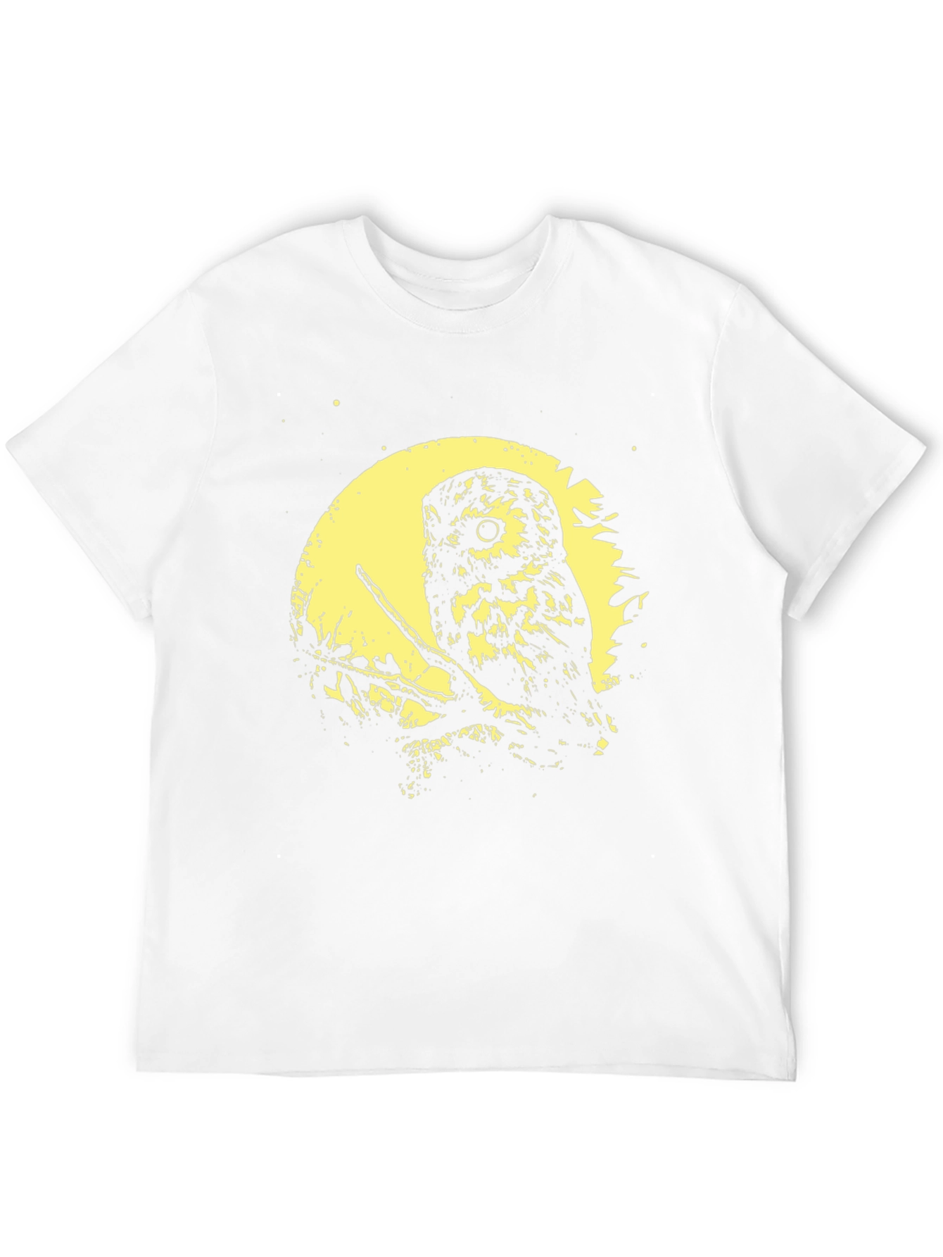 Owl Moon Graphic Tee - Soft Black Cotton T-Shirt