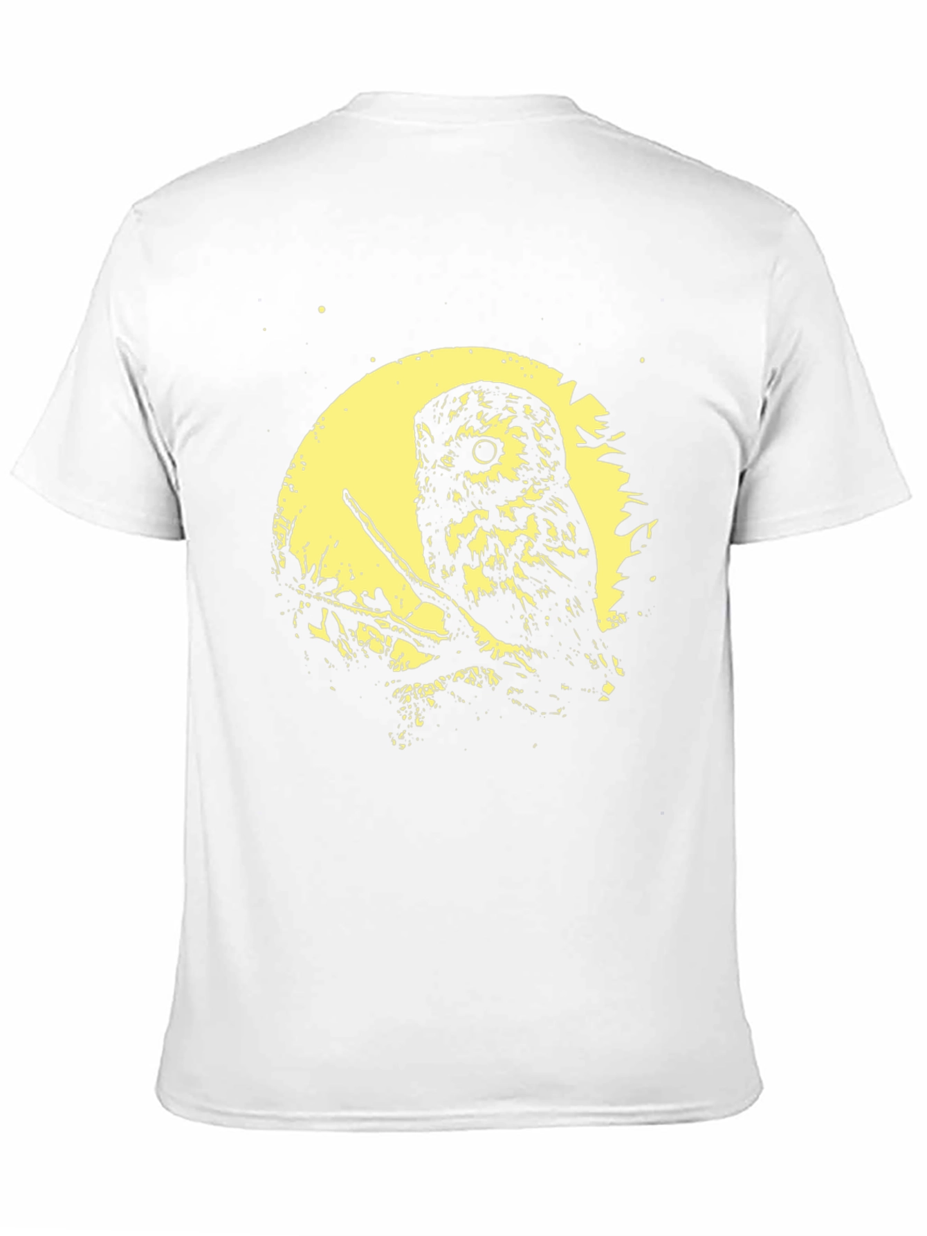 Owl Moon Graphic Tee - Soft Black Cotton T-Shirt