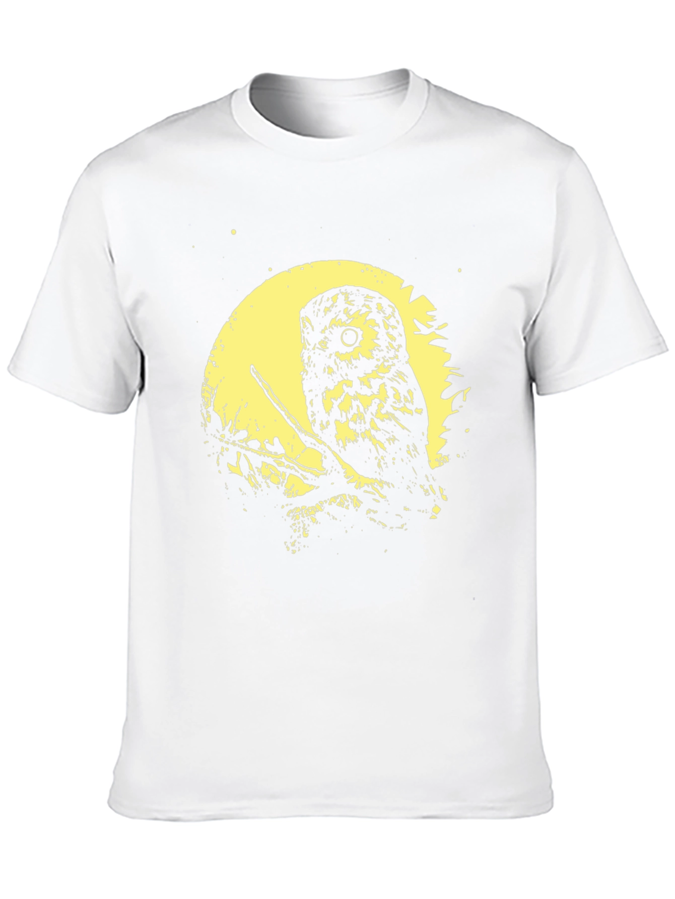 Owl Moon Graphic Tee - Soft Black Cotton T-Shirt