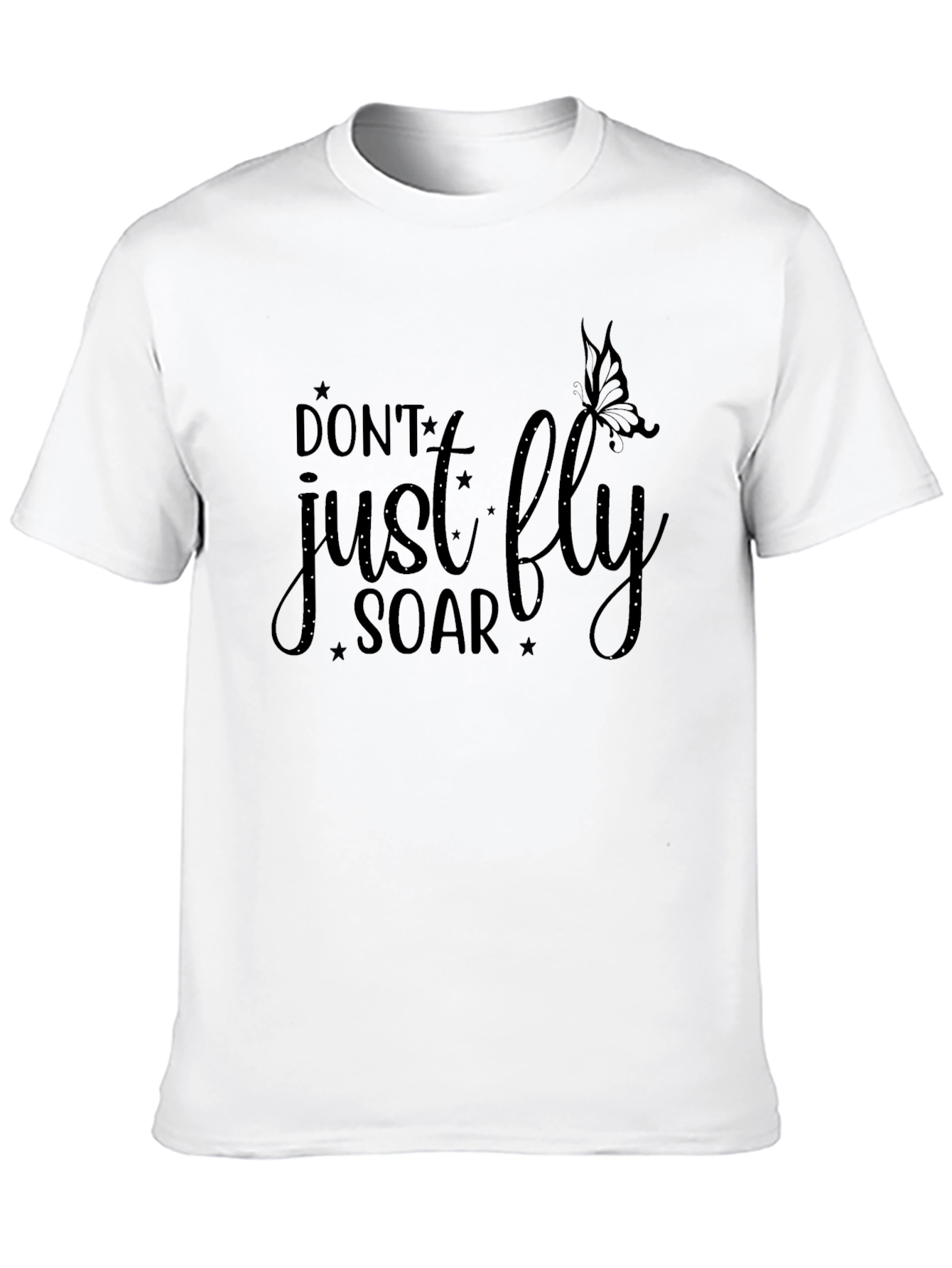 Inspirational Dont Just Fly Soar Black T-Shirt