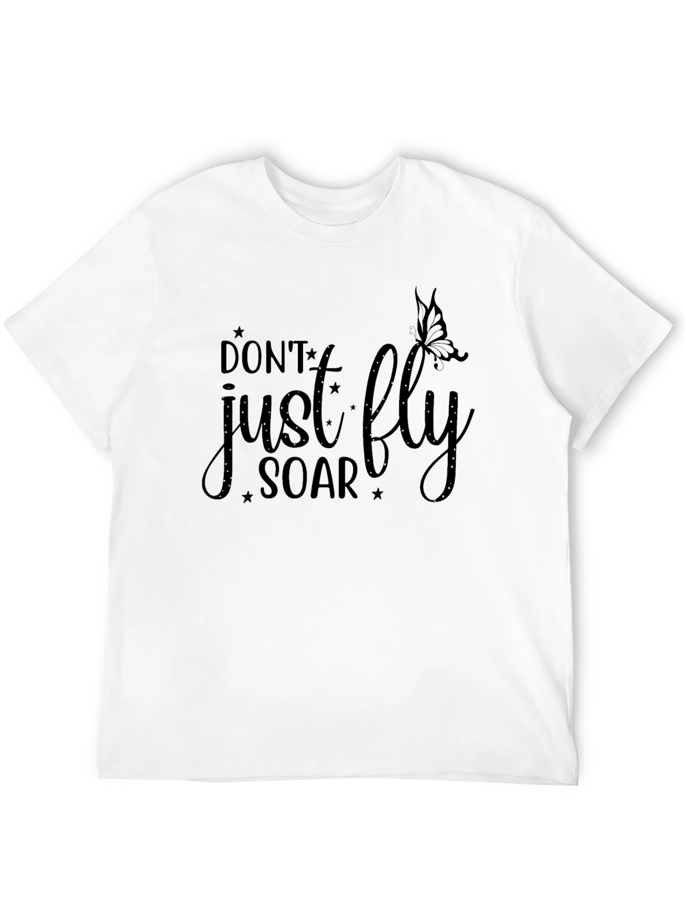 Inspirational Dont Just Fly Soar Black T-Shirt