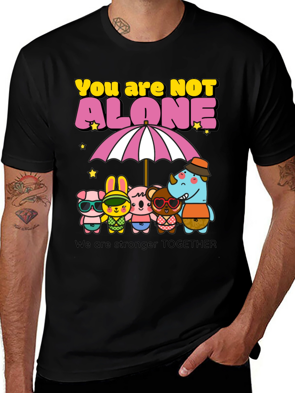 You Are Not Alone Graphic Tee