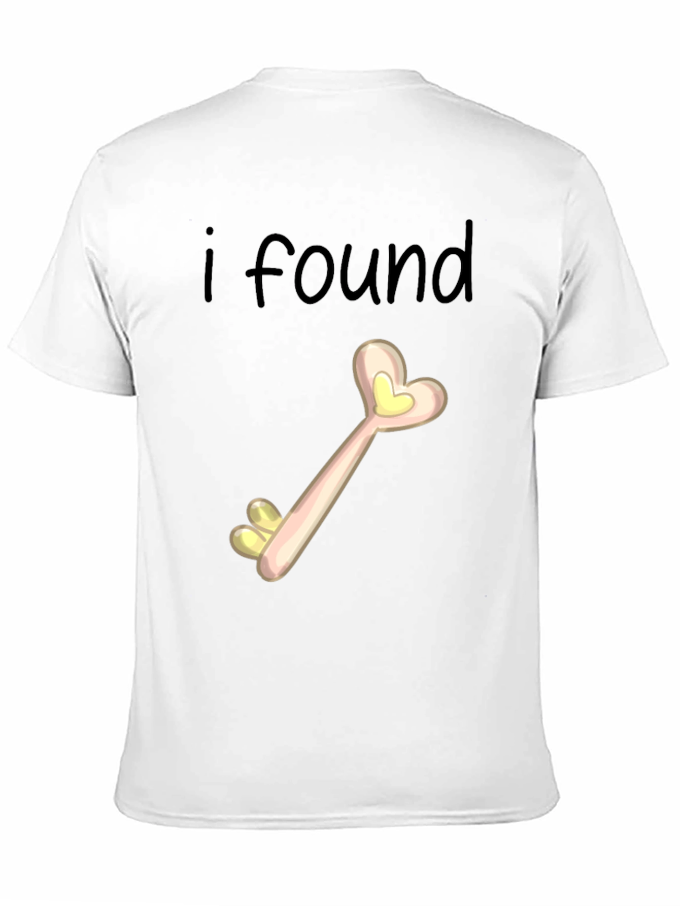 I Found My Key Heart T-Shirt Novelty Tee