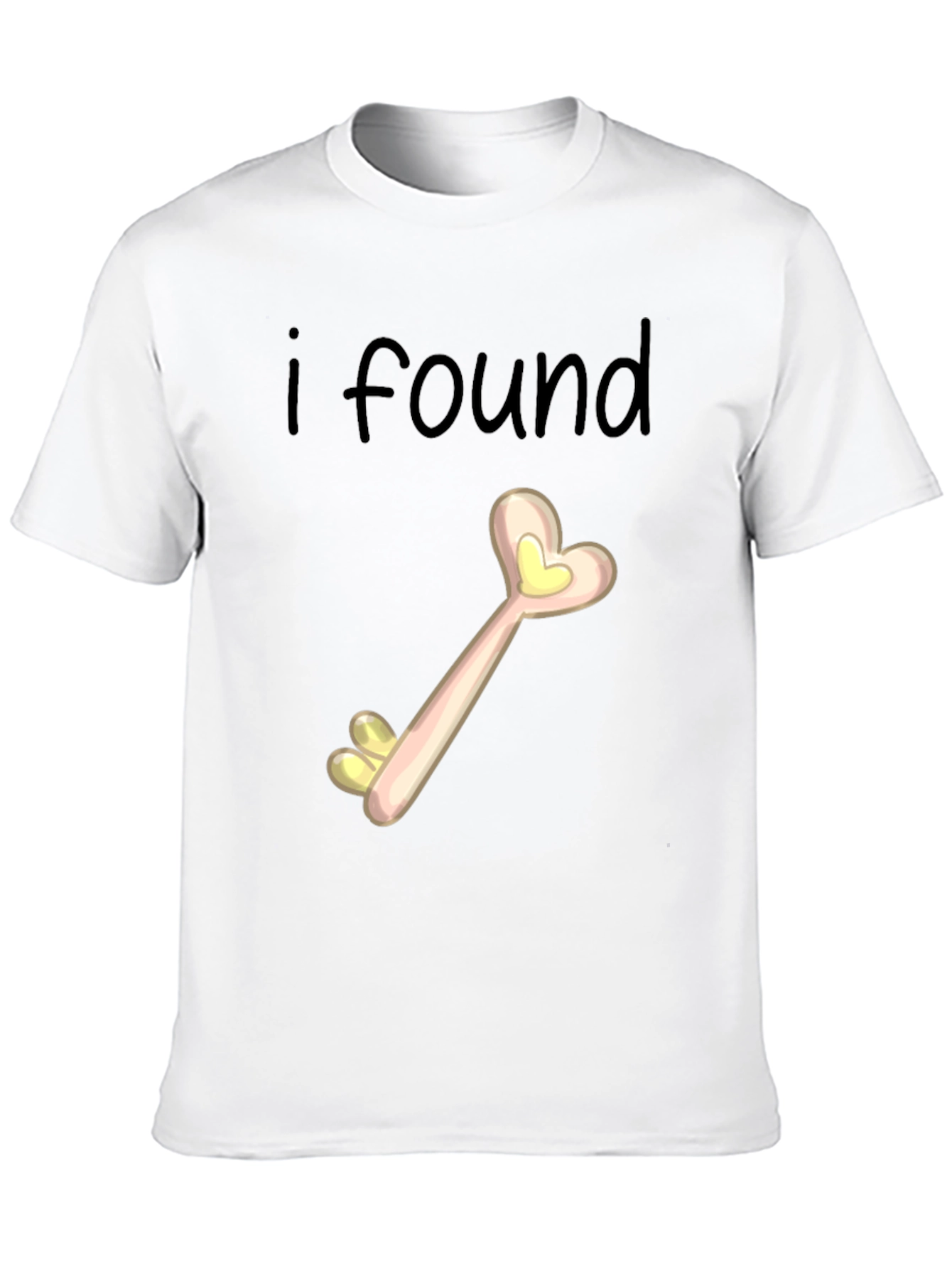 I Found My Key Heart T-Shirt Novelty Tee