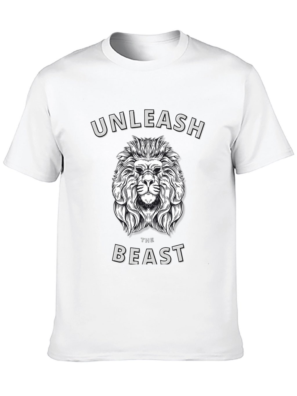 Unleash the Beast Lion Graphic T-Shirt - Mens