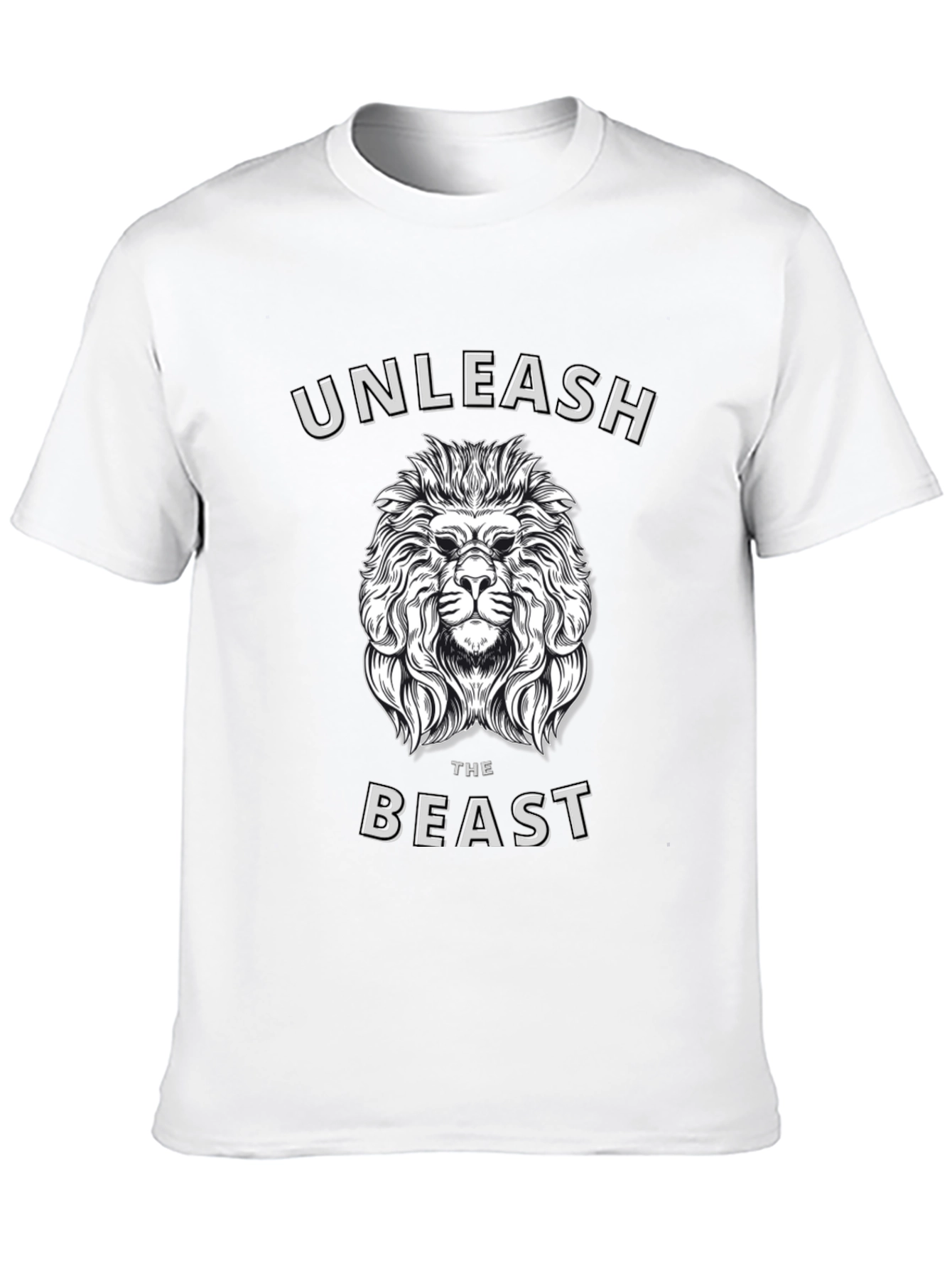 Unleash the Beast Lion Graphic T-Shirt - Mens
