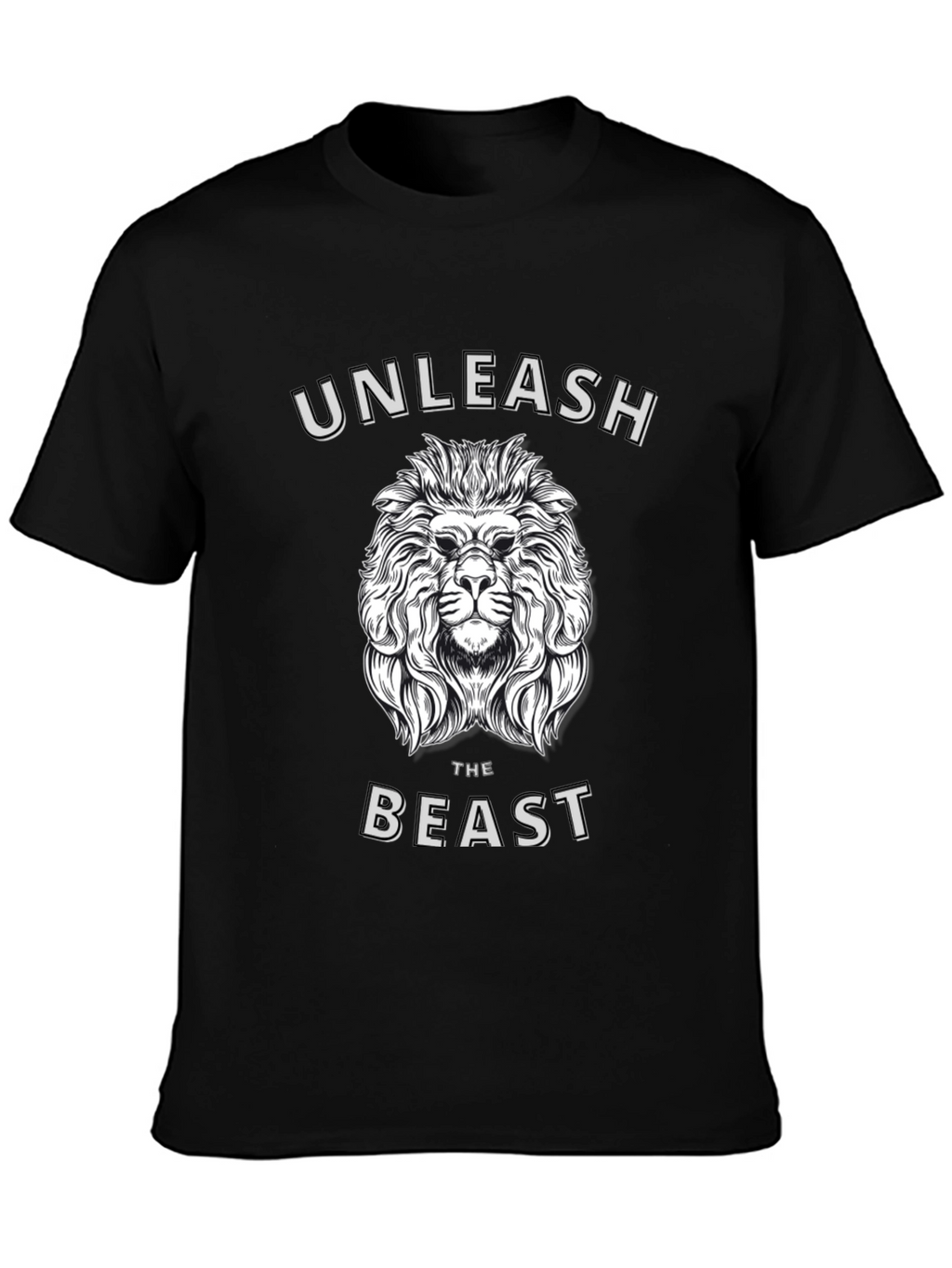 Unleash the Beast Lion Graphic T-Shirt - Mens