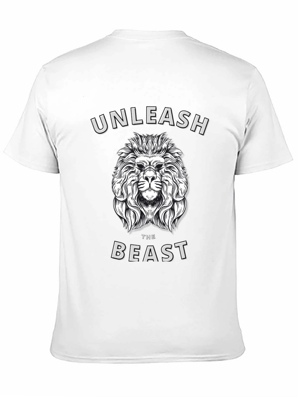 Unleash the Beast Lion Graphic T-Shirt - Mens