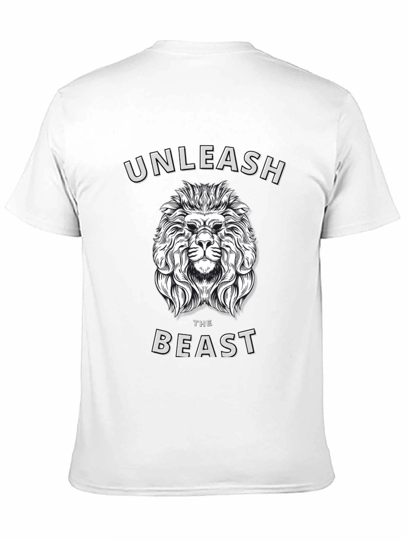 Unleash the Beast Lion Graphic T-Shirt - Mens