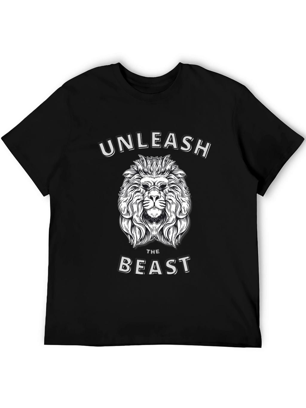 Unleash the Beast Lion Graphic T-Shirt - Mens